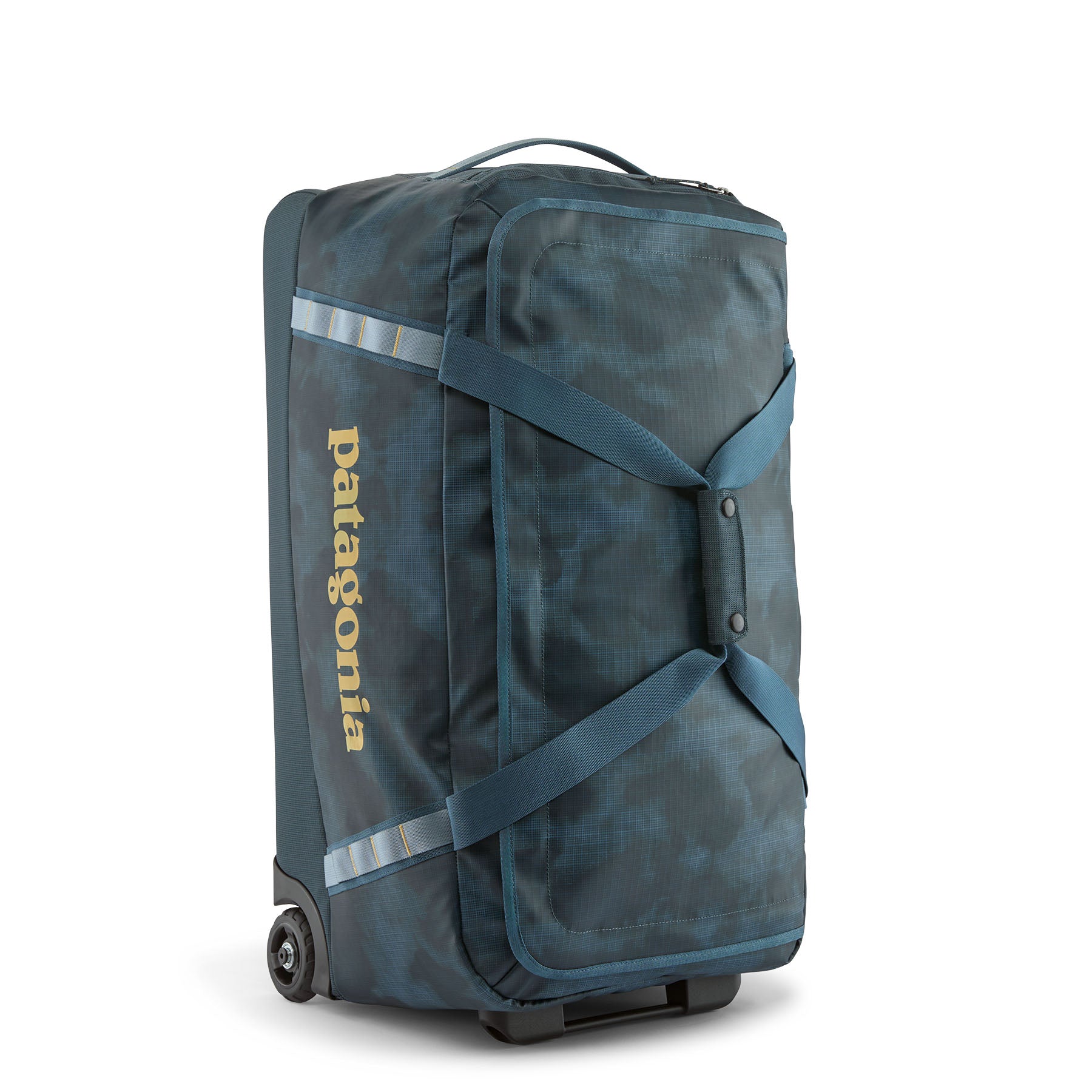 Patagonia Black Hole Wheeled Duffel 70L in Sastrugi: Summit Blue — front view