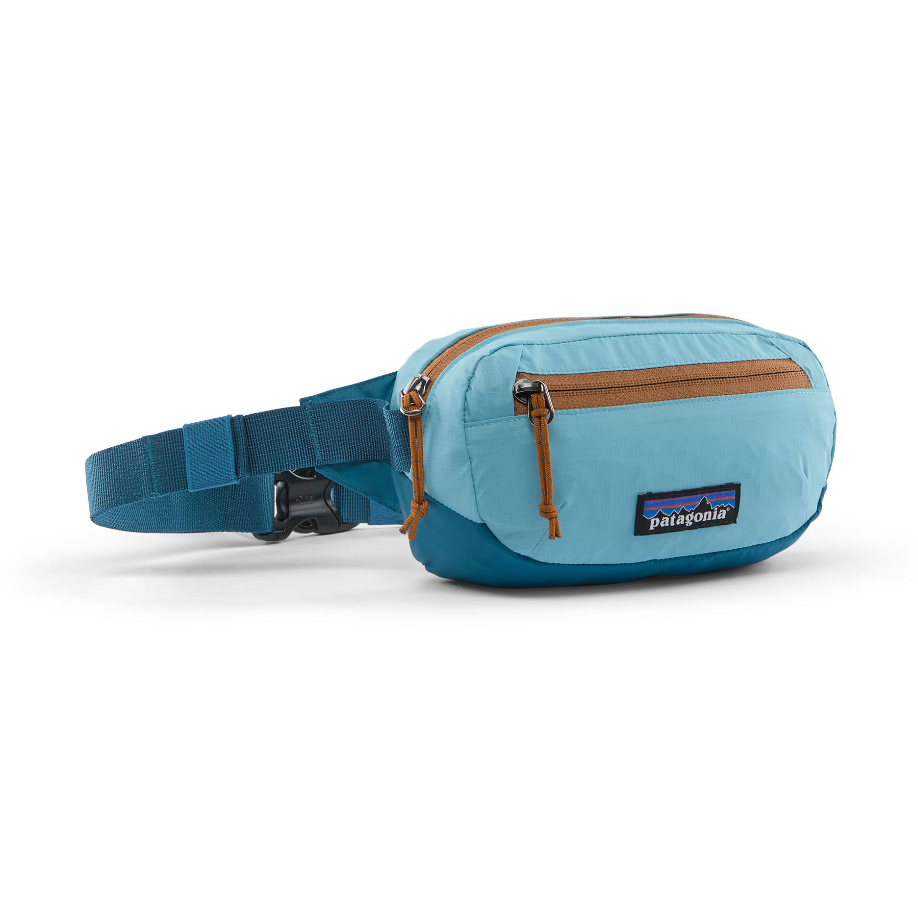 Patagonia Terravia Mini Hip Pack 1L in Snowmelt Blue — front view