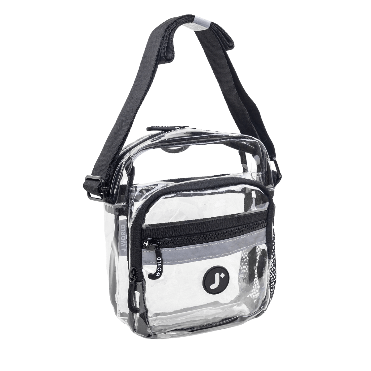 J World Crux Crossbody in Clear — angle view 3 # color_Clear