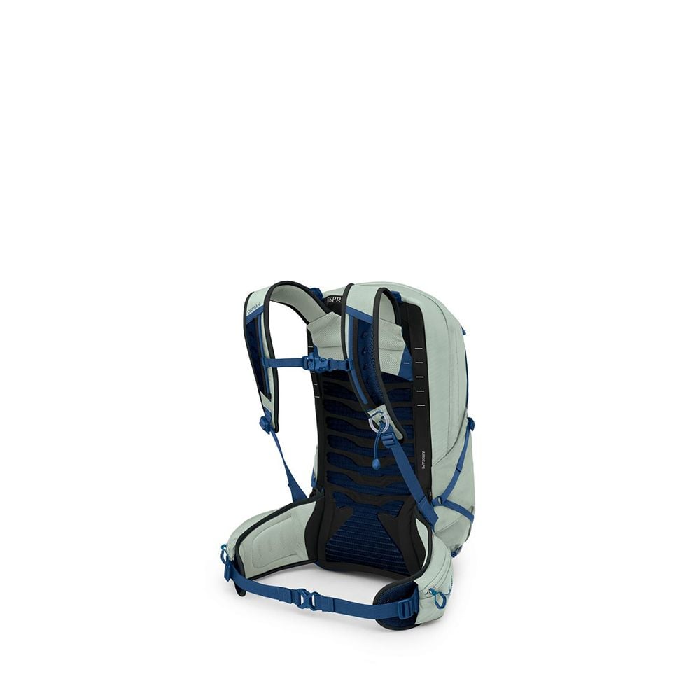 Osprey Talon 22 Hiking Backpack 22L in Frosty Mint/Green Night Shift — back view
