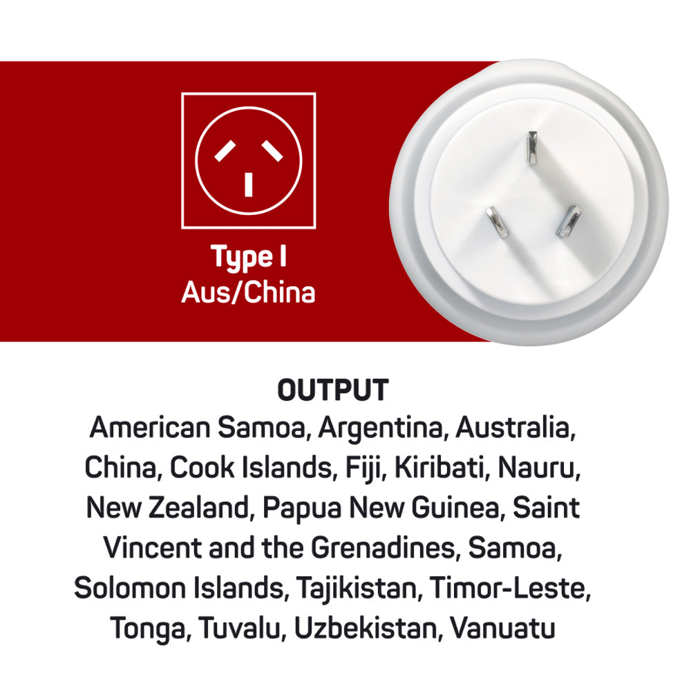 Go Travel USA to Australia and China Adaptor – socket side