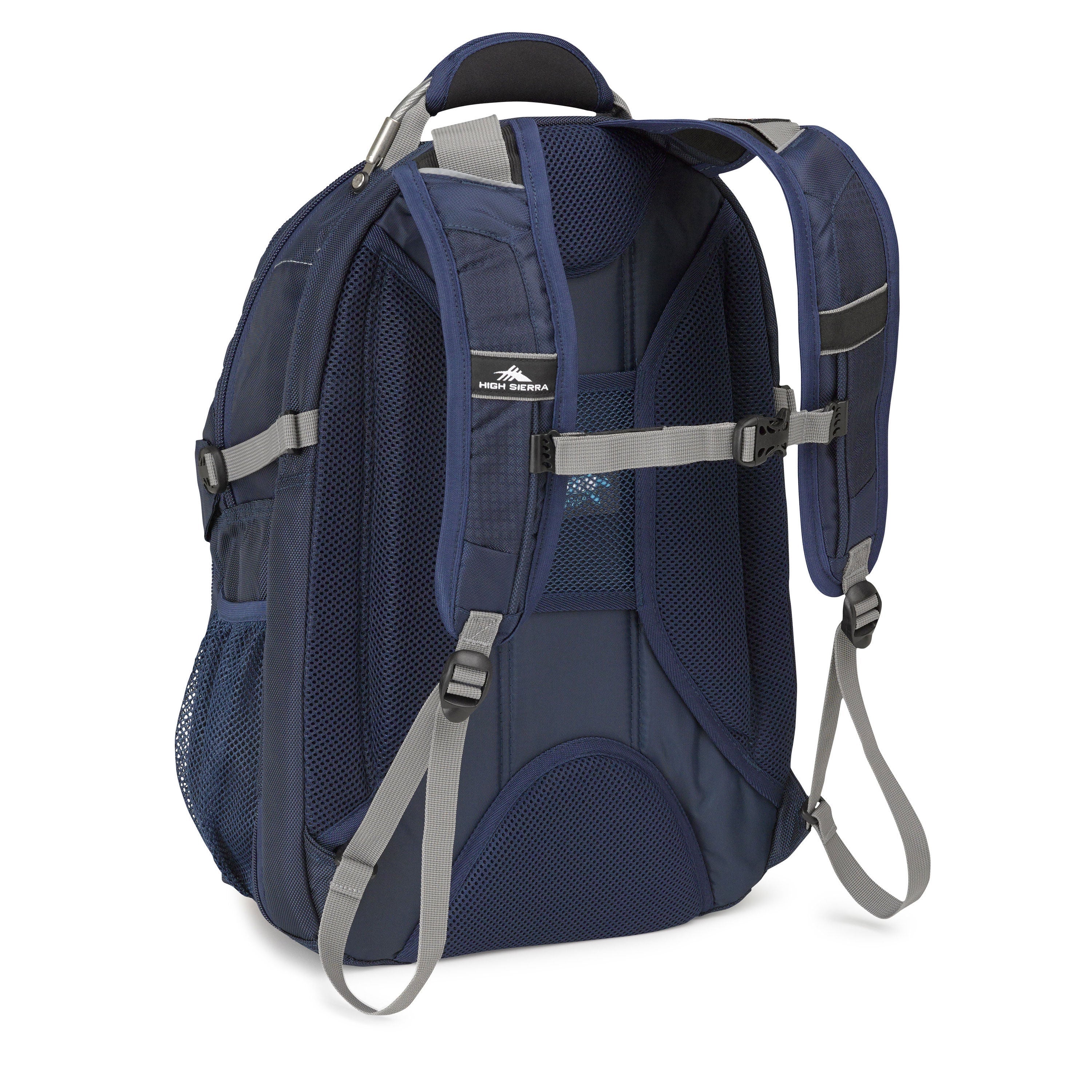High Sierra XBT TSA Backpack in True Navy Charc — angle view 1