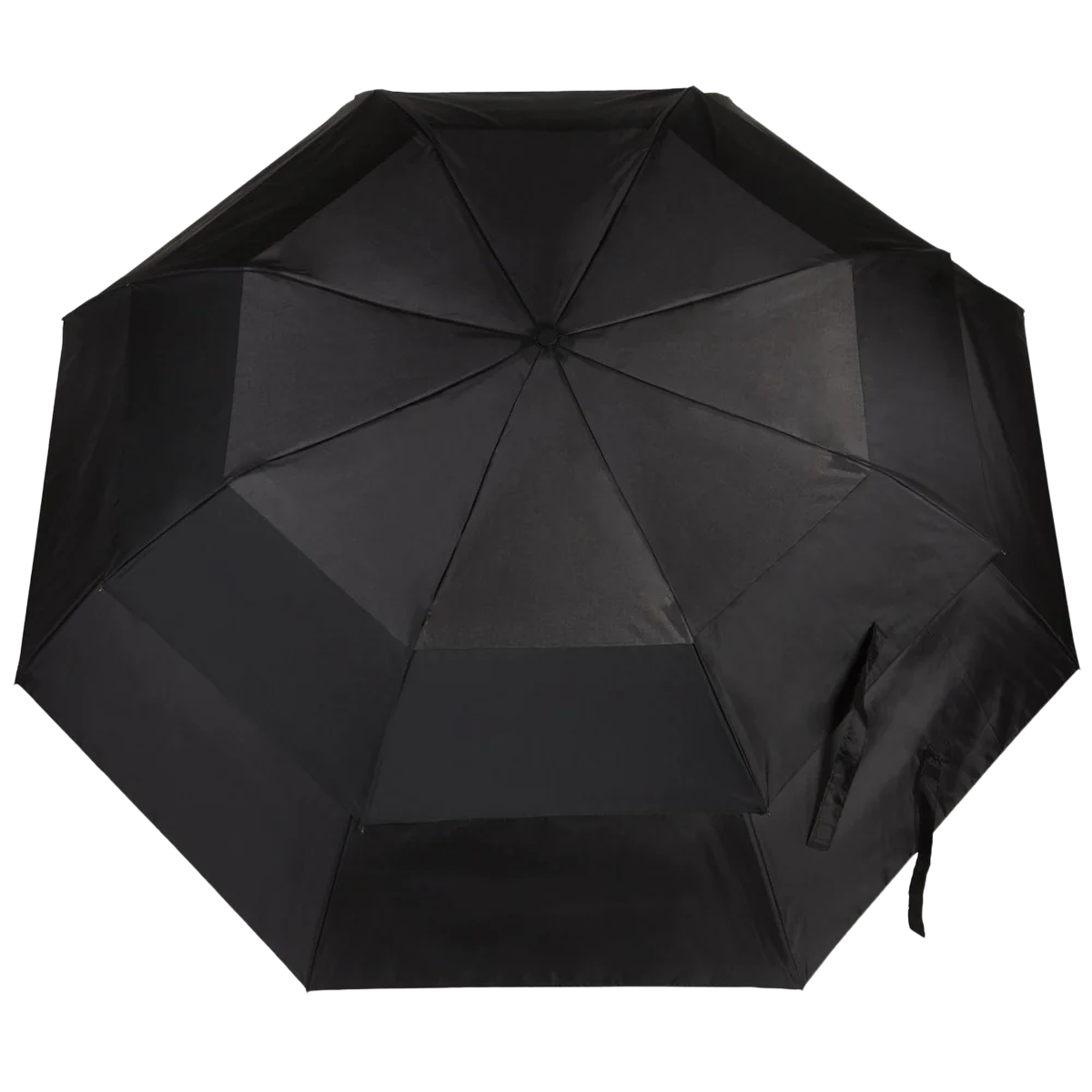 Totes 7112 Fore Golf-Sized Auto Vented Canopy Umbrella in Black — detail view