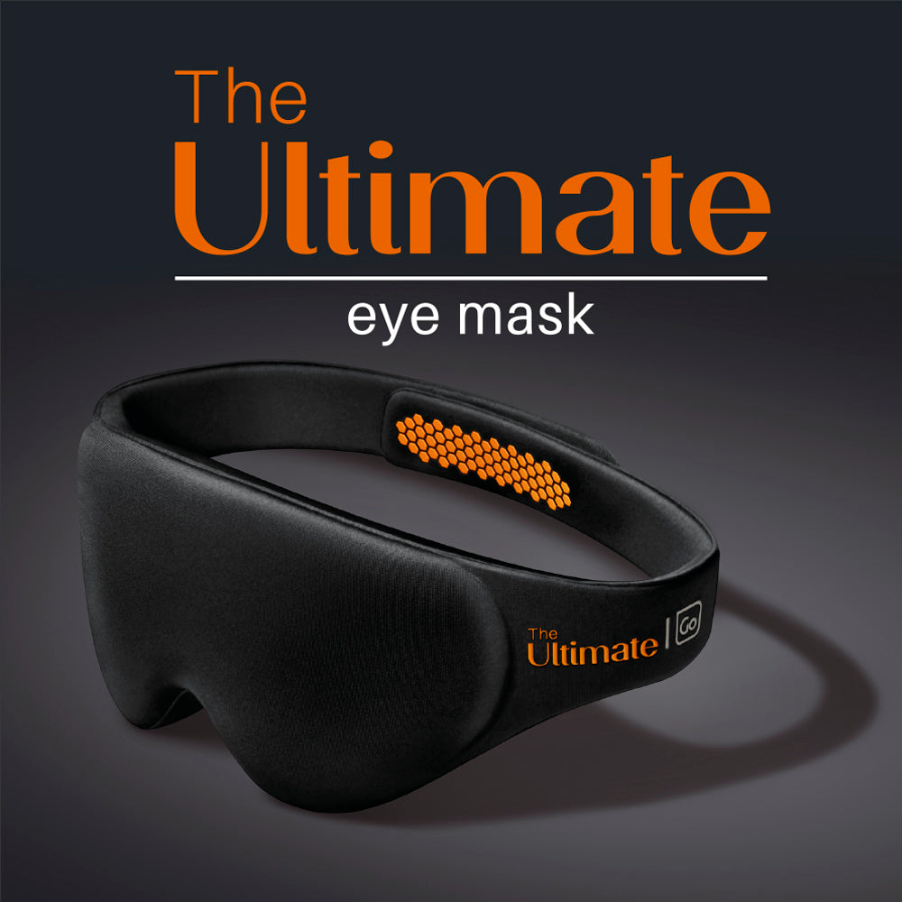 Go Travel The Ultimate Eye Mask in Black — front view