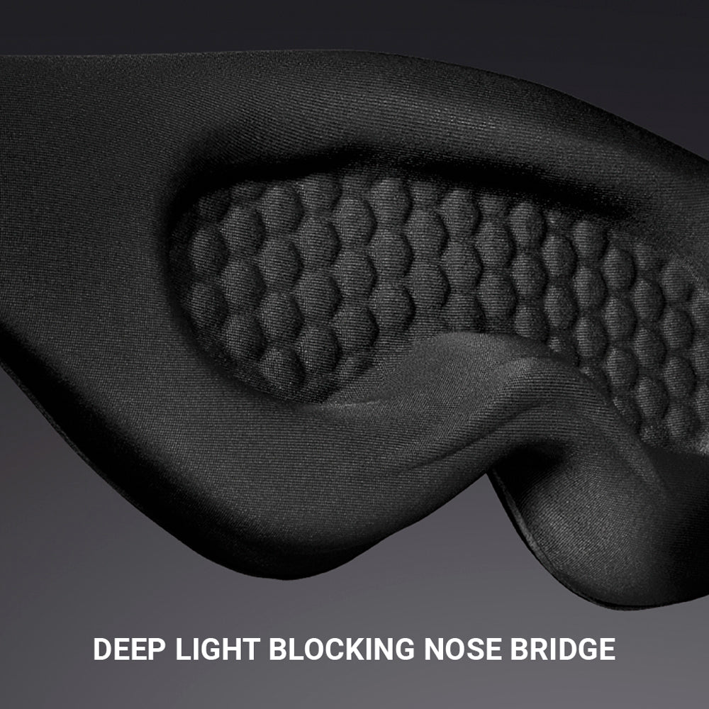 Go Travel The Ultimate Eye Mask in Black — in use