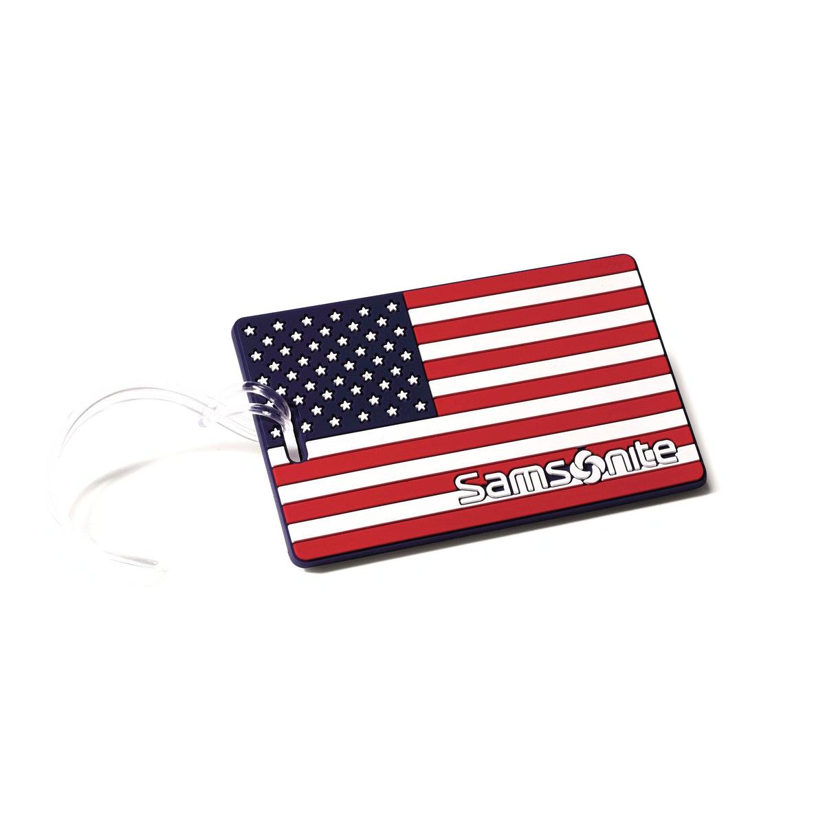 Samsonite Designer ID Tags in Red — front view # color_Red