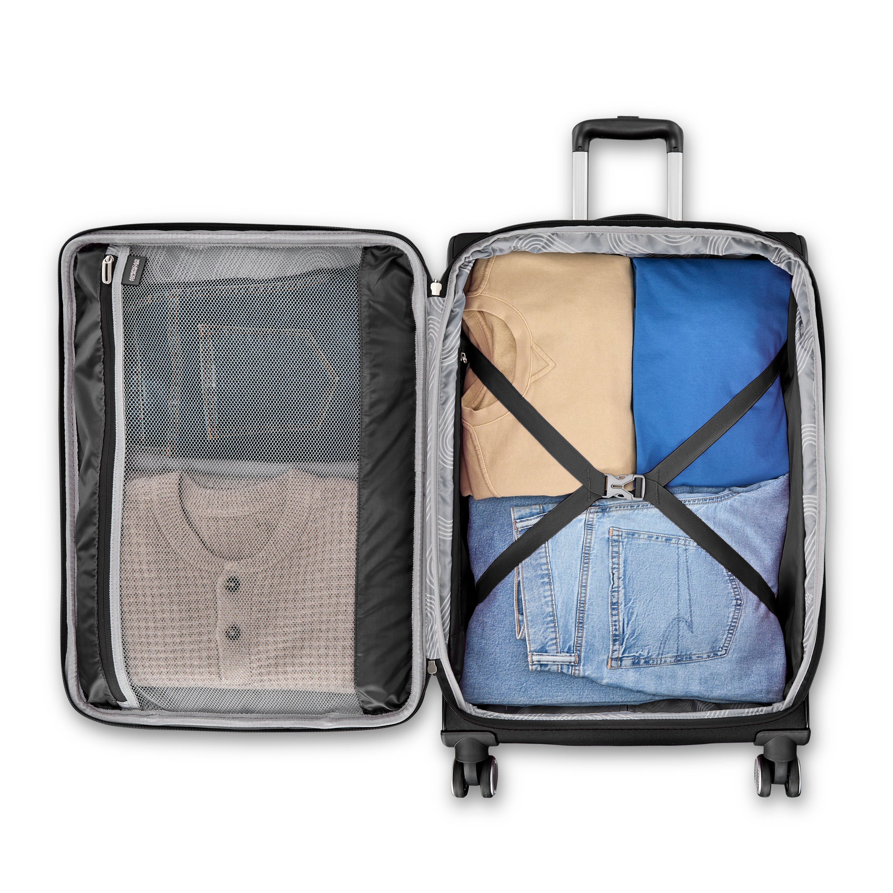 American Tourister 4 Kix 3.0 Medium Spinner (24-inch) - Black