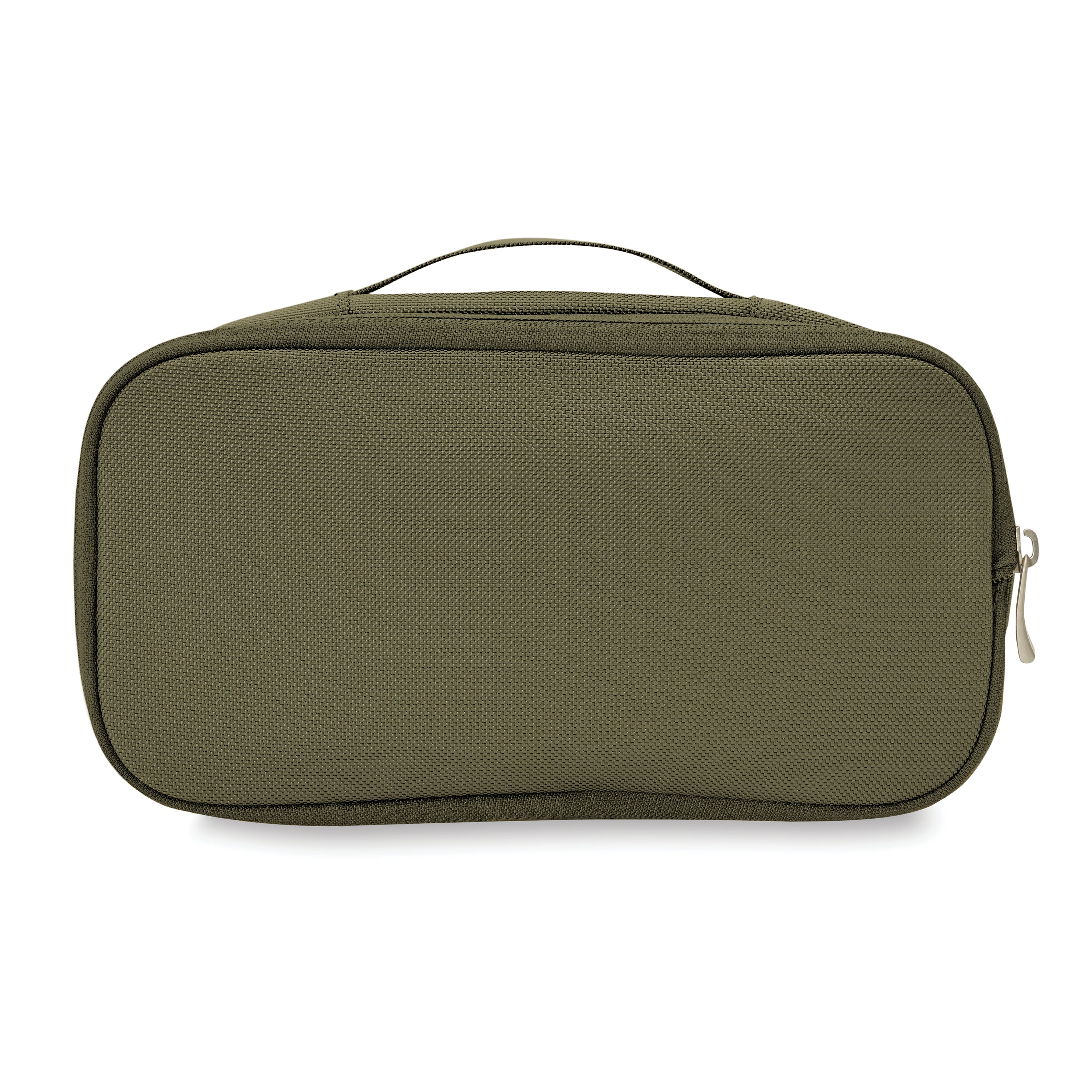 Briggs & Riley Baseline Expandable Essentials Kit in Olive — back view # color_Olive