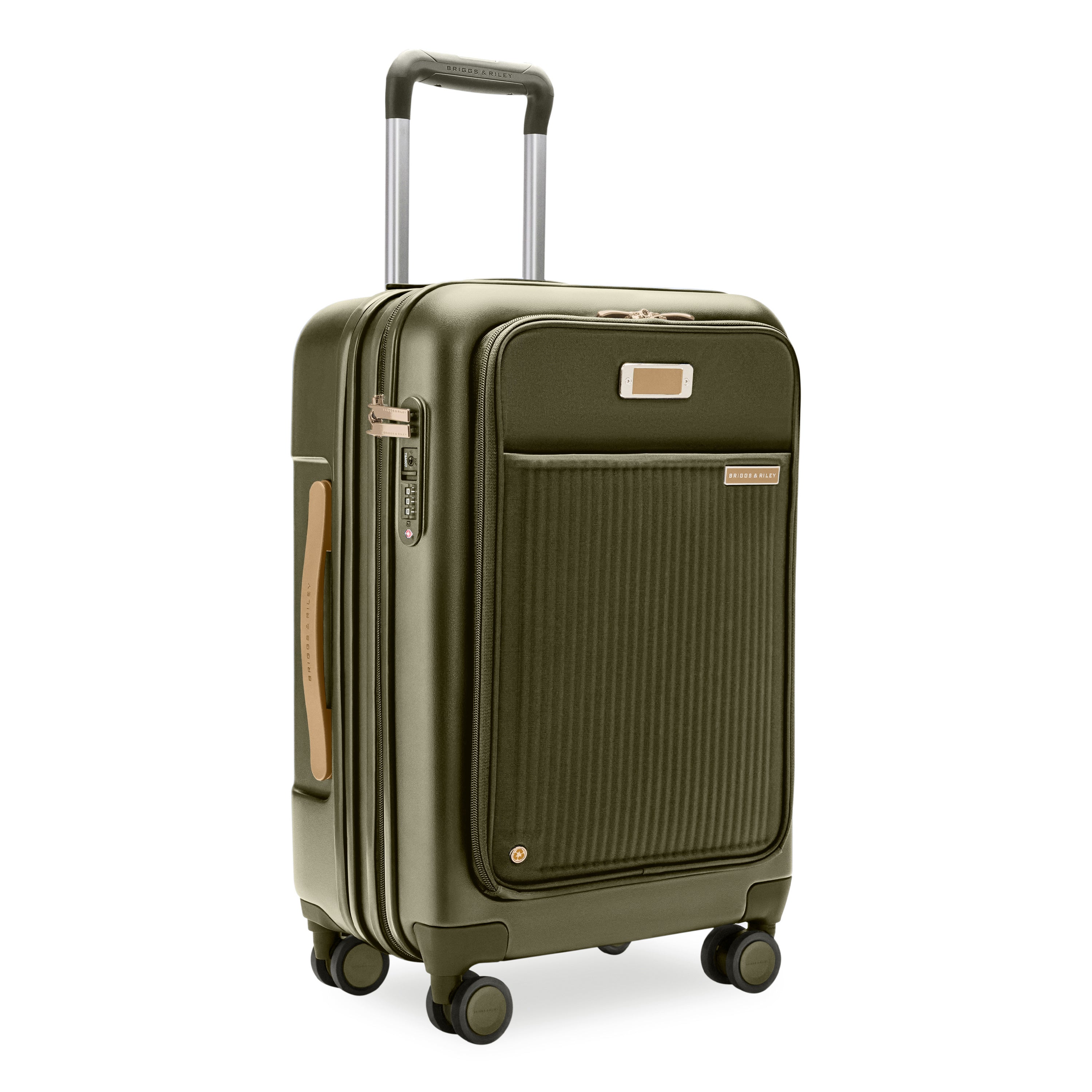 Briggs & Riley Sympatico Essential 22" Front Pocket Carry-On Expandable Spinner - Olive
