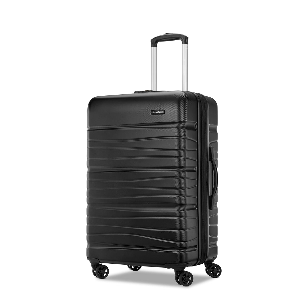Samsonite Evolve SE Medium Hardside Expandable Spinner in Bass Black — front view # color_Bass Black