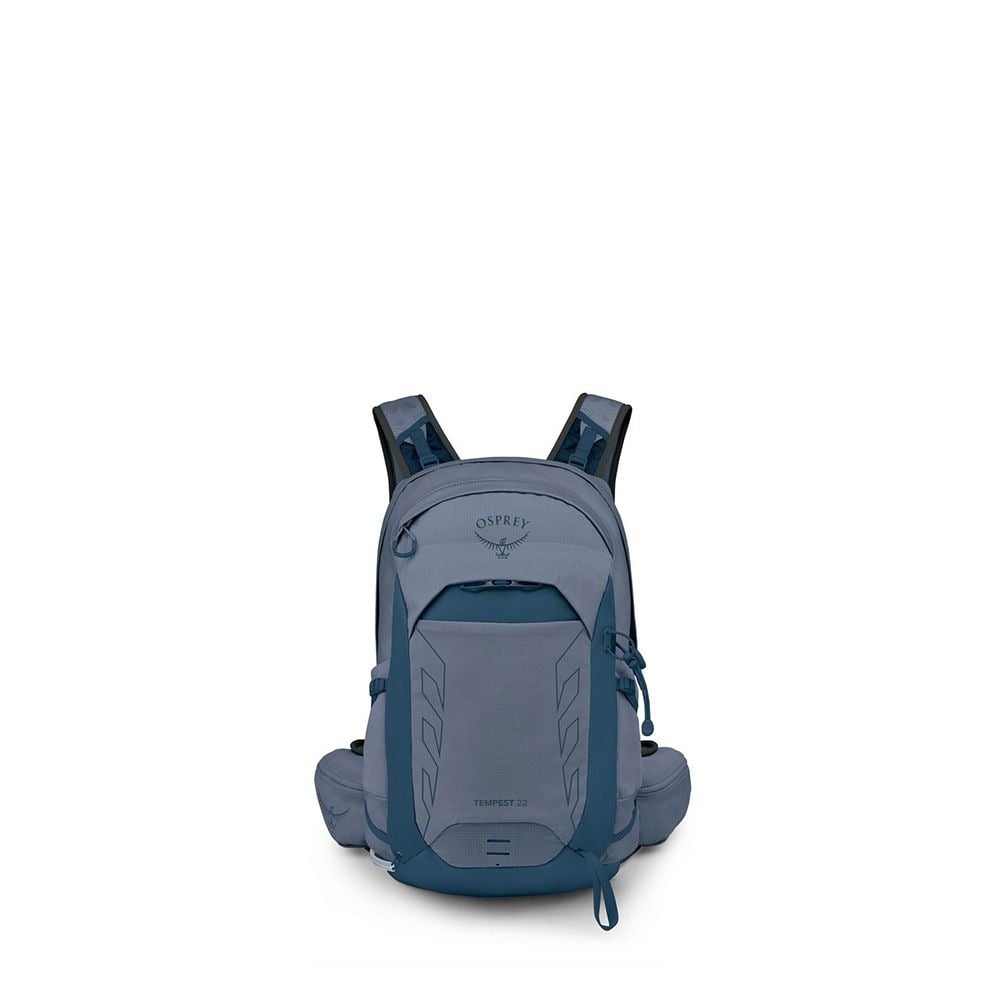 Osprey Tempest 22 Extended Fit Hiking Backpack 22L in Anchor Blue/Atlas — front view