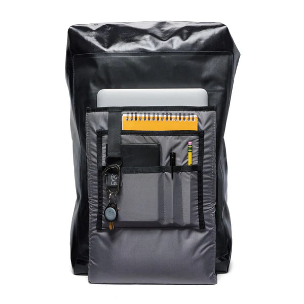 Chrome Industries Urban Ex Rolltop 30L backpack – close-up of the welded waterproof roll-top