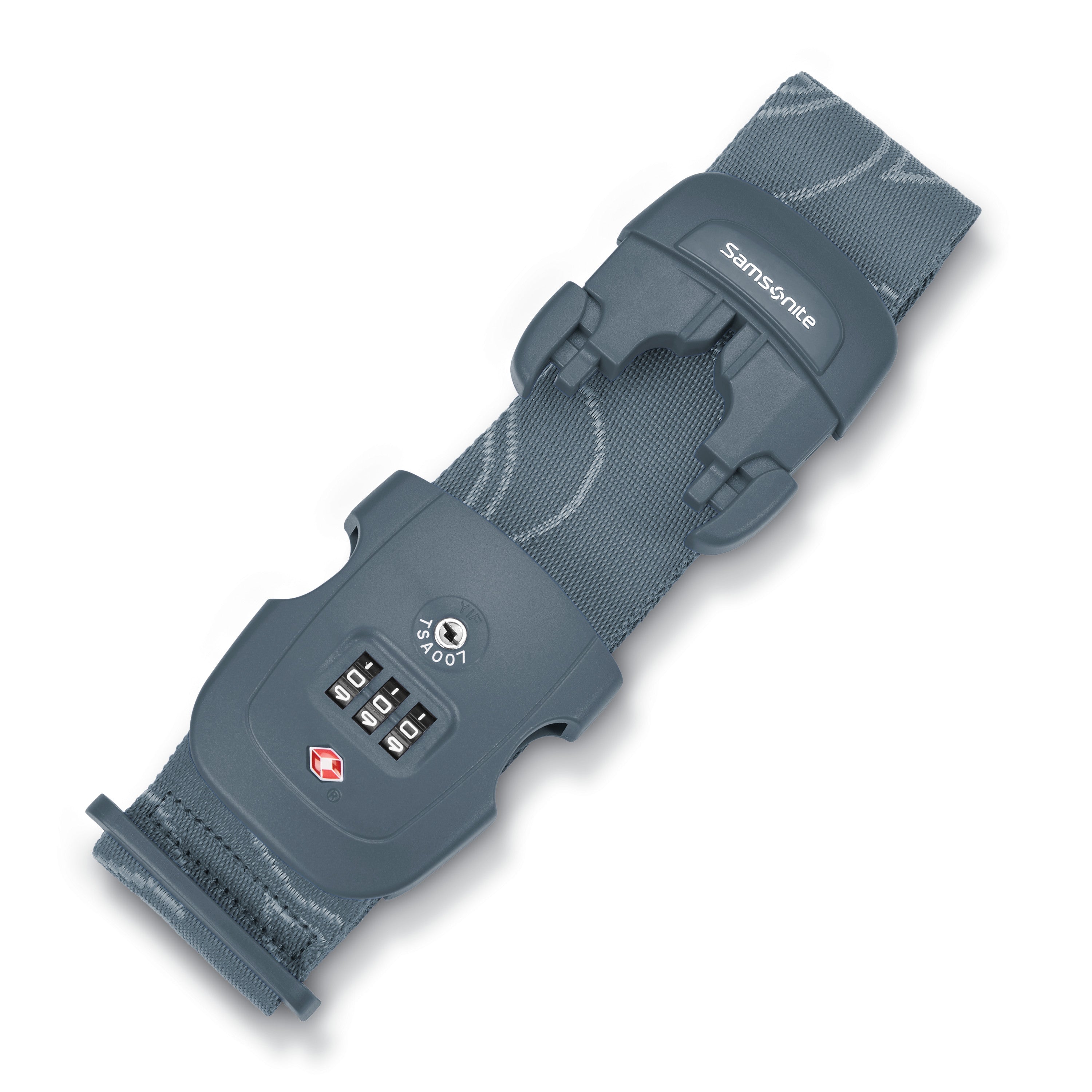 Samsonite 3 Dial Travel Sentry Combination Luggage Strap - Slate Blue