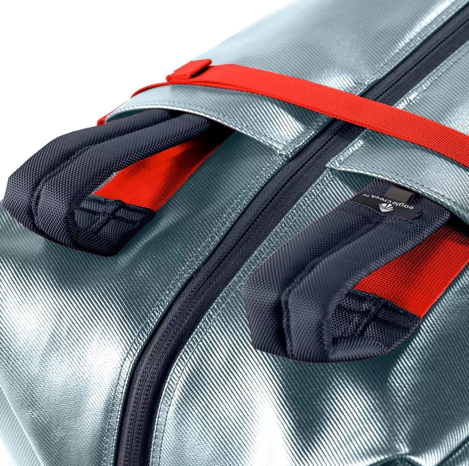 Eagle Creek Migrate Duffel Bag 60L in Biwa Lake Blue — detail view # color_Biwa Lake Blue