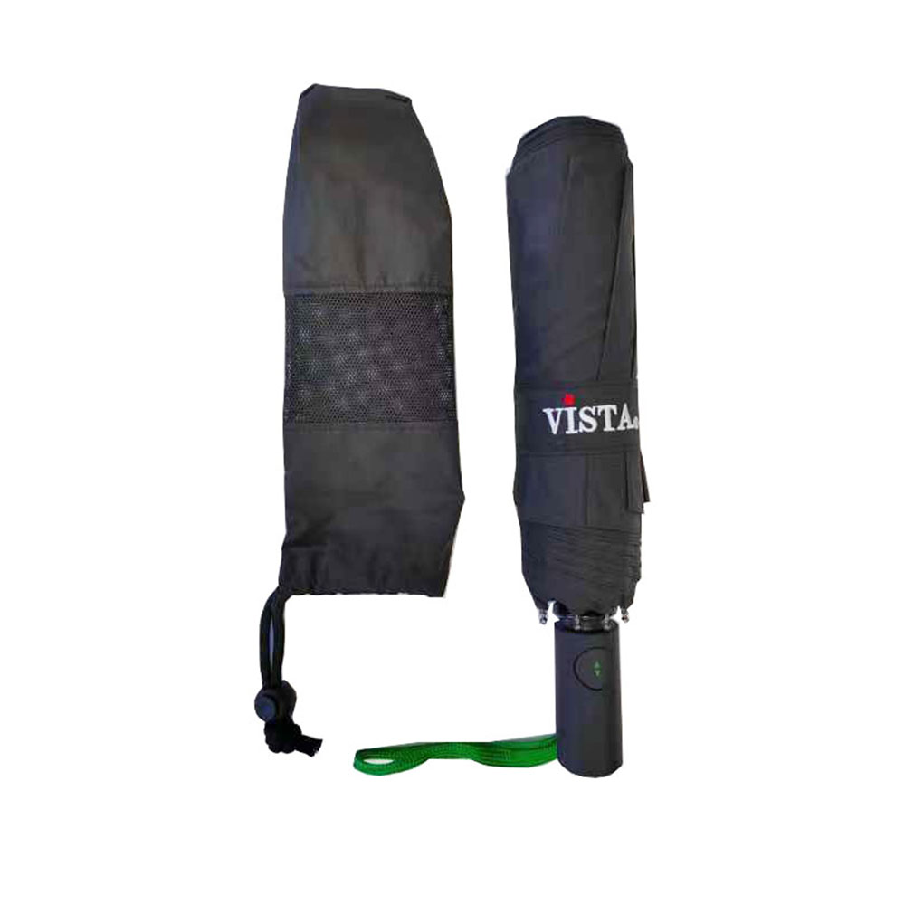 Vista 9606 Detroit Auto Close-Open Umbrella in Black — angle view 3