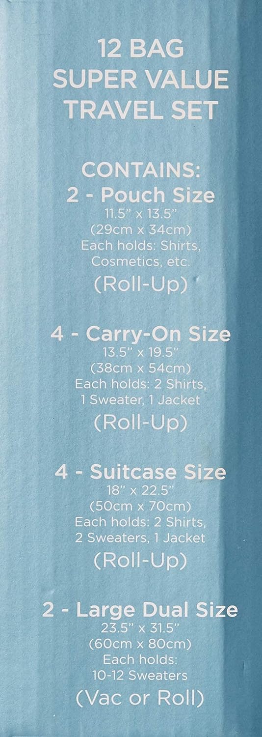 Samsonite 12 Pack Compression Bags, view 3