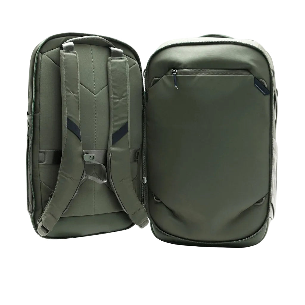 Peak Design Travel Backpack 2-in-1 40L in Sage — detail view