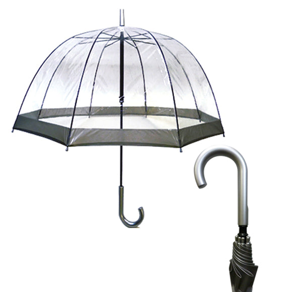 Vista 9200S Bubble Umbrella in Silver — front view