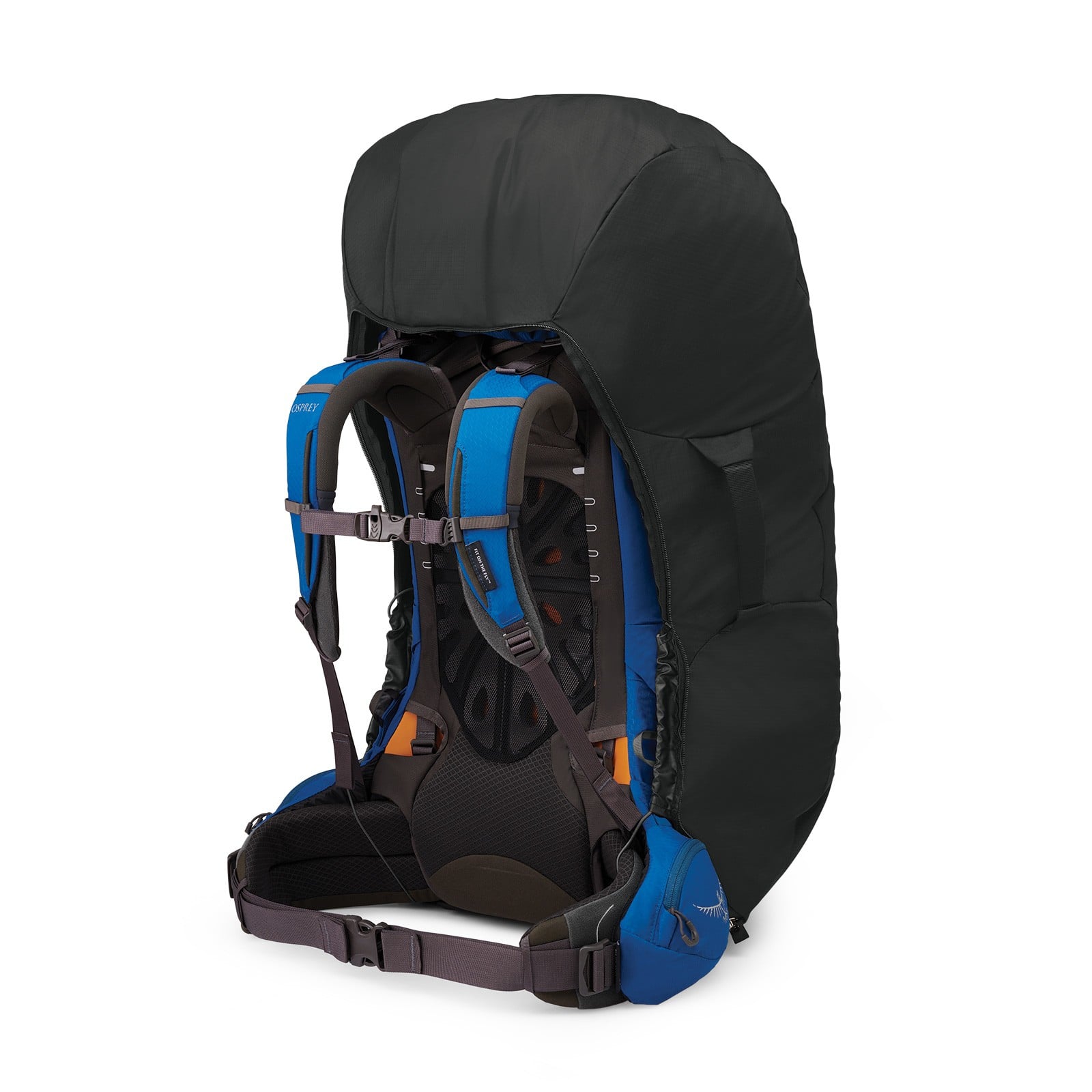 Osprey Aircover Large Backpack Travel Cover in Black — back view