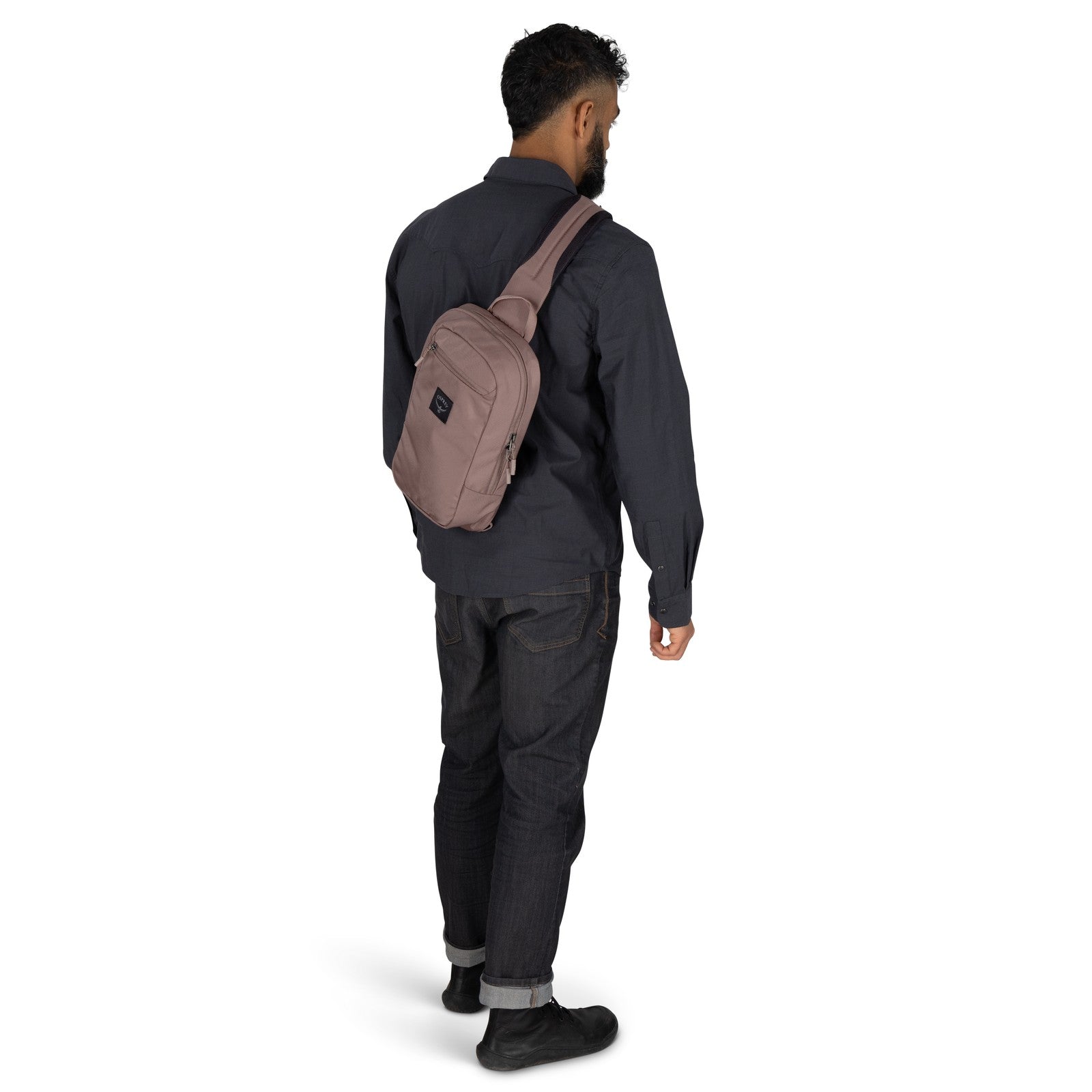Osprey Aoede Sling 6.5L in Magma Brown — lifestyle 2