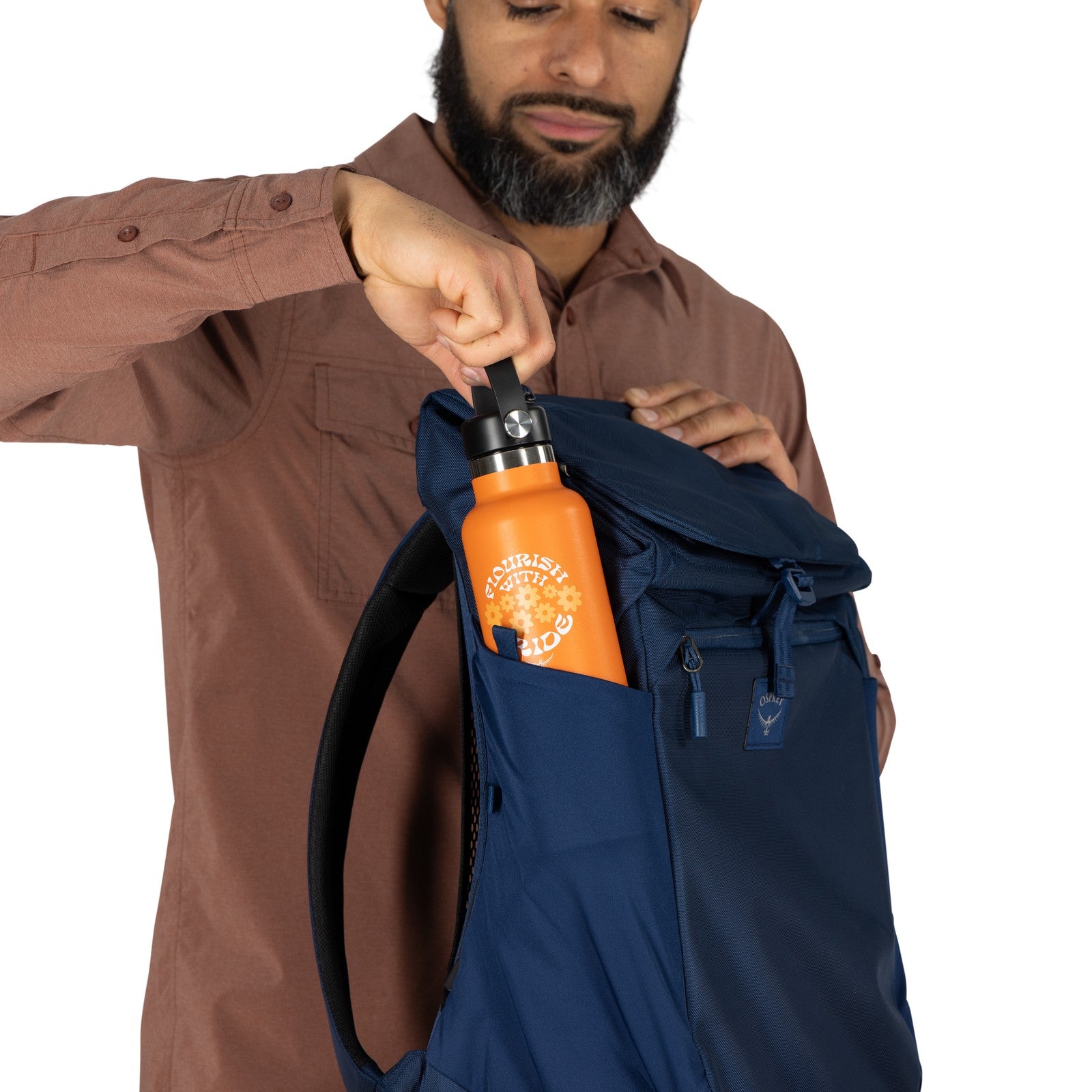 Osprey Aoede SyncPack Backpack 20L in Antique Blue — detail view 2