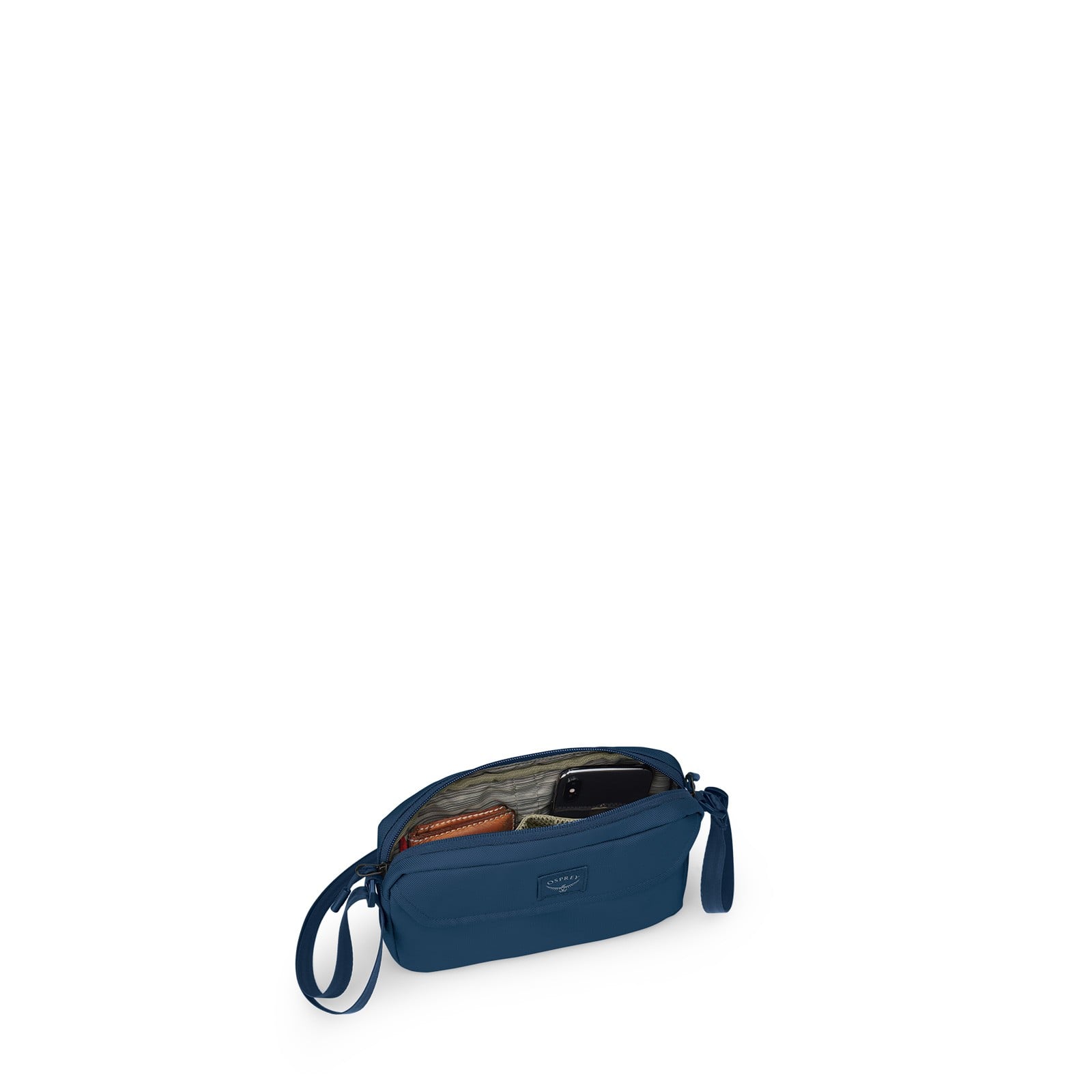 Osprey Aoede Crossbody Bag 1.5L in Antique Blue — angle view 3