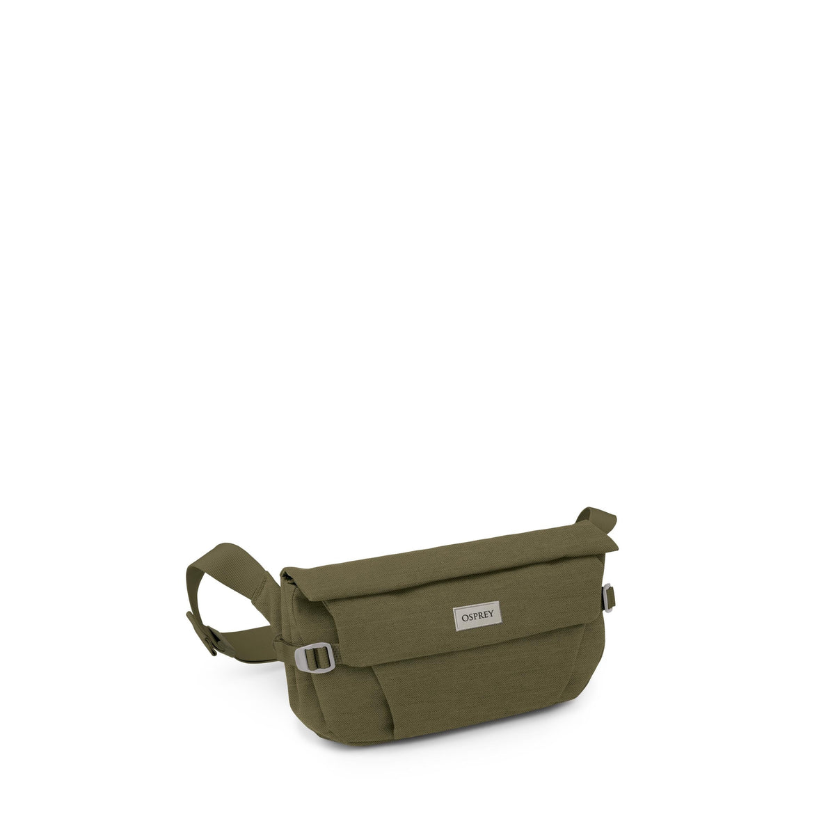 Osprey Arcane Hip Bag 2 L in Moss Green Heather — front view # color_Moss Green Heather