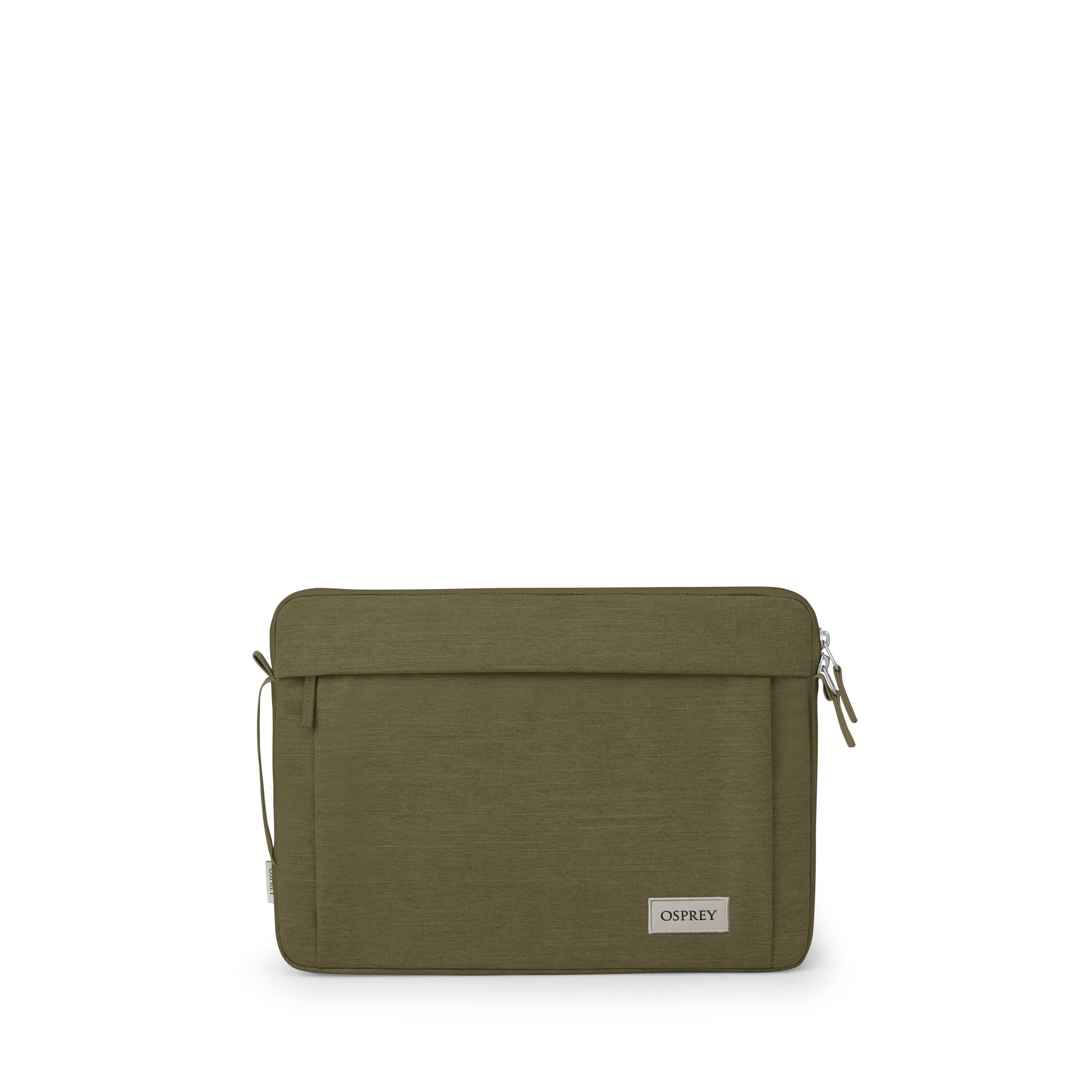 Osprey Arcane 14" Laptop Sleeve in Moss Green Heather — front view