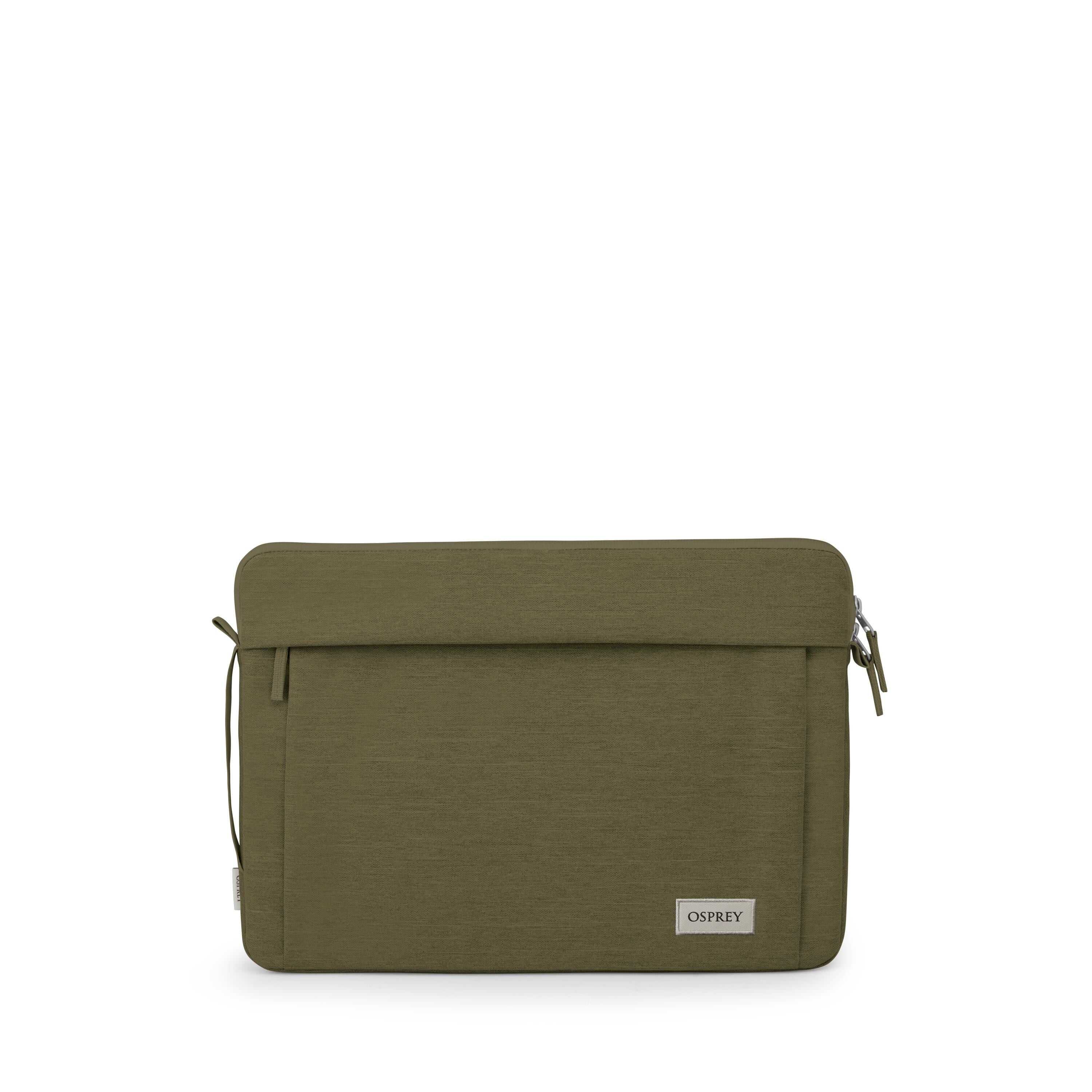 Osprey Arcane 16" Laptop Sleeve in Moss Green Heather — front view