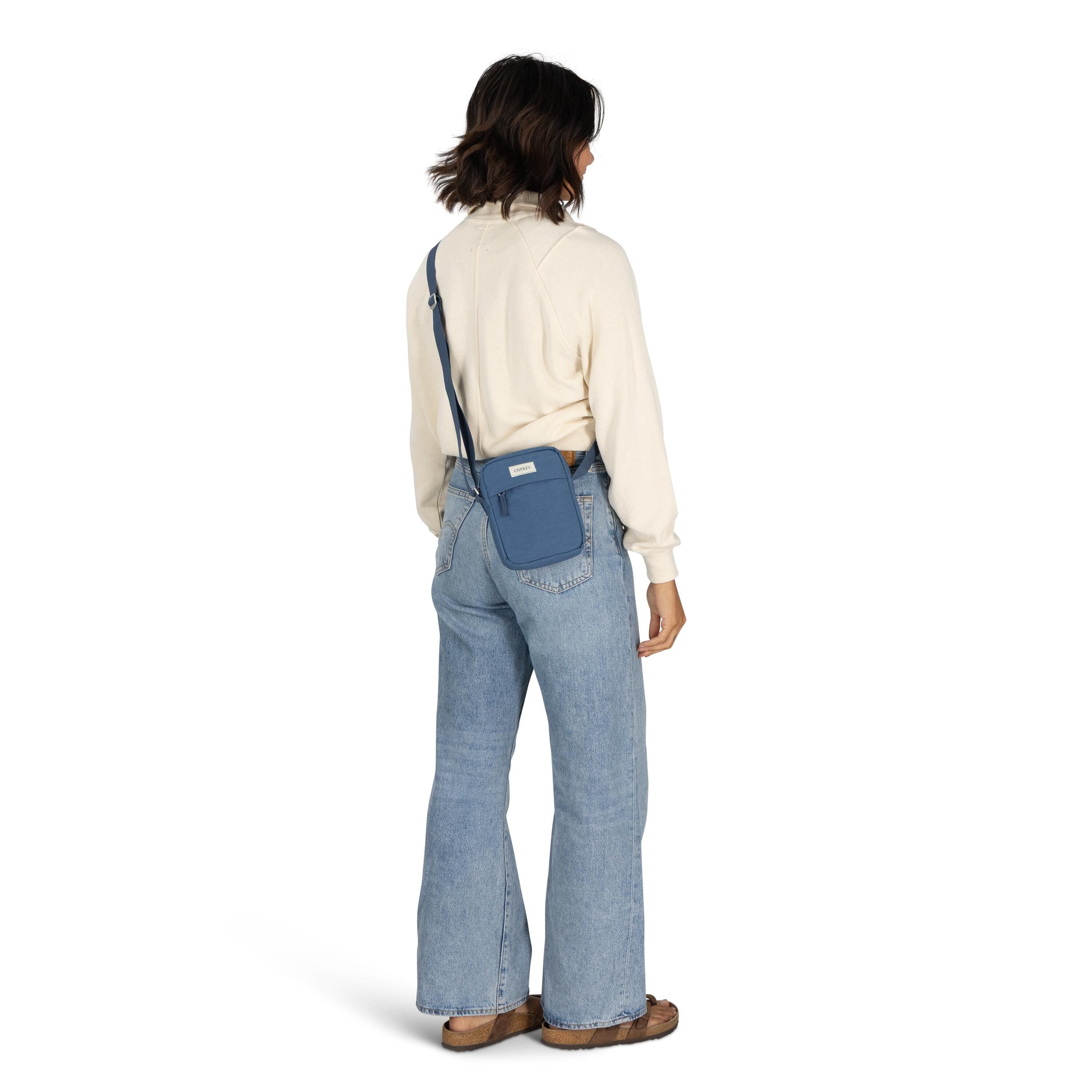 Osprey Arcane Small Crossbody 1.5L in Nirvana Blue Heather — lifestyle 2
