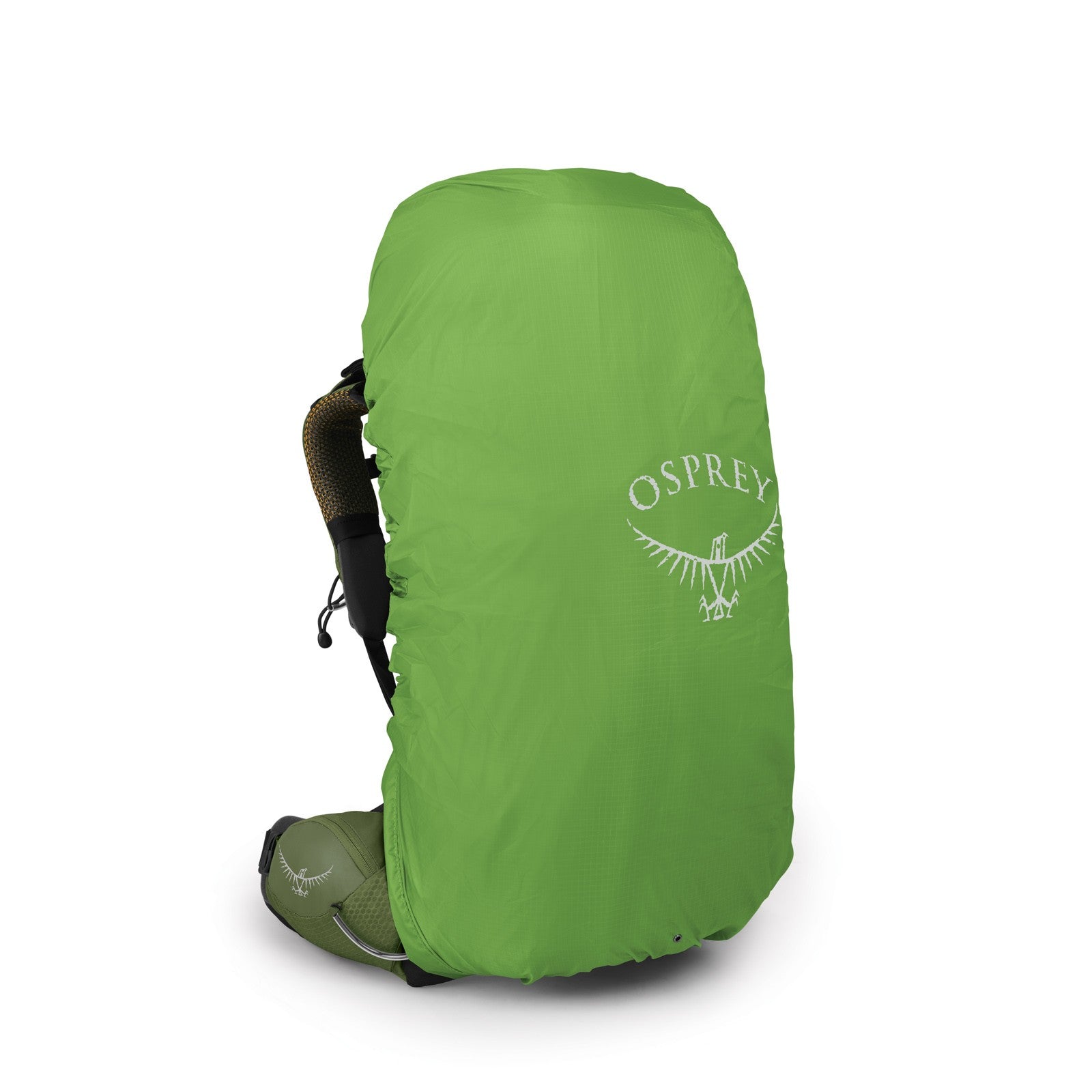 Osprey Atmos AG 50 Backpacking Pack 50L in Mythical Green — angle view 2