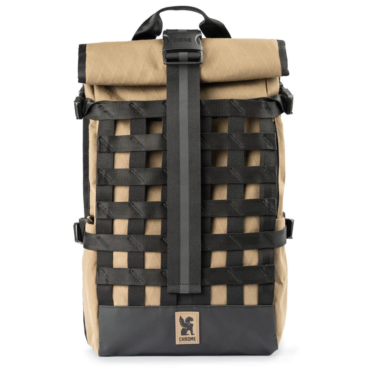 Chrome Industries Barrage Pack 22L in Coyote X — front view # color_Coyote X