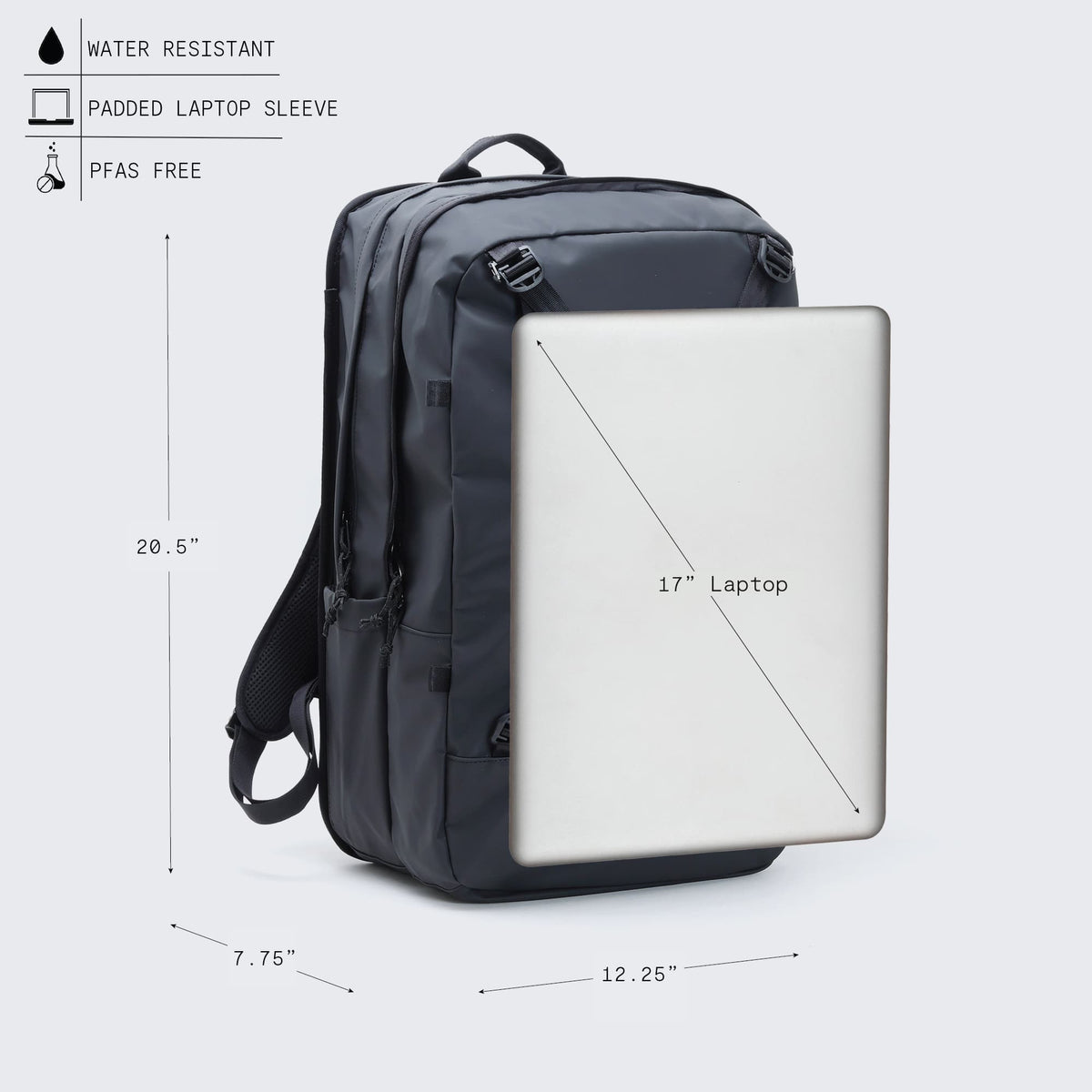 Chrome Industries Cohesive 2.0 Pack 38L in Black X — detail view 6