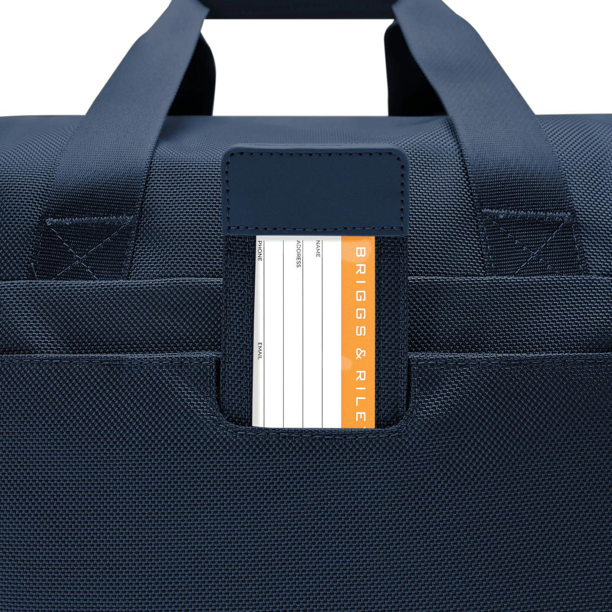Briggs & Riley Baseline Underseat Duffle in Navy — detail view 2