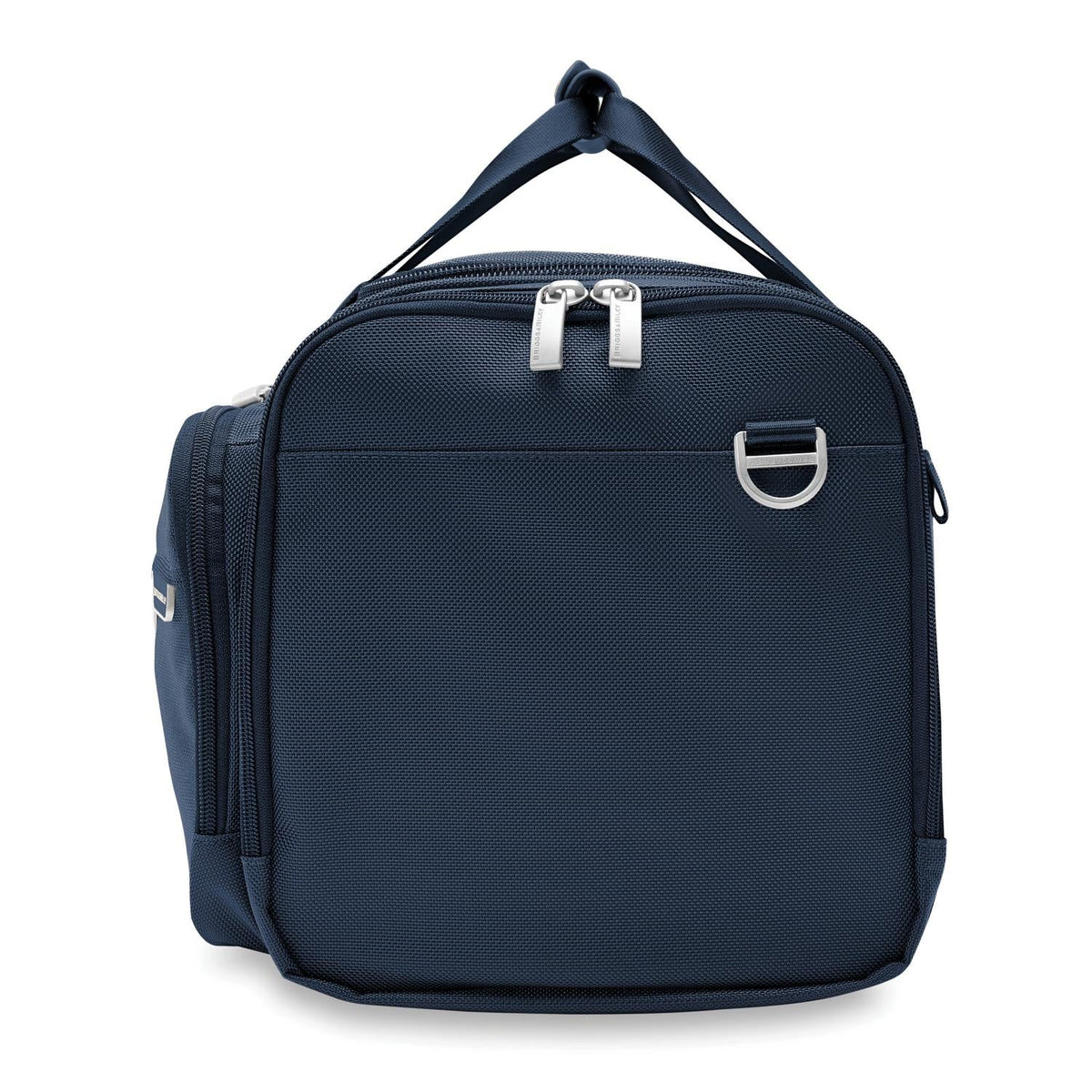 Briggs & Riley Baseline Underseat Duffle in Navy — angle view 4