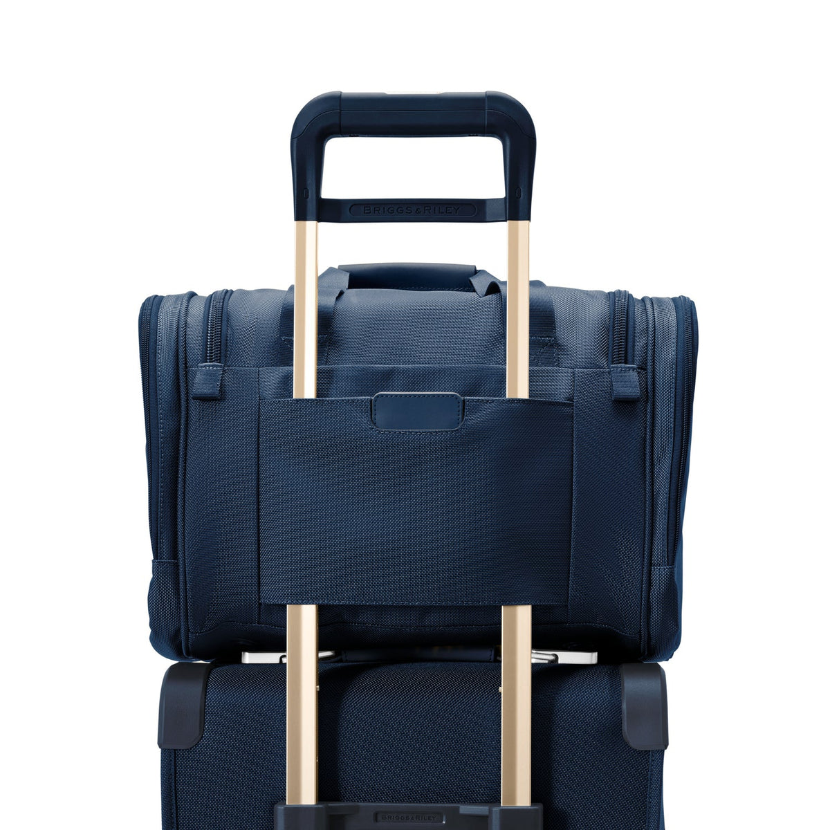 Briggs & Riley Baseline Underseat Duffle in Navy — detail view