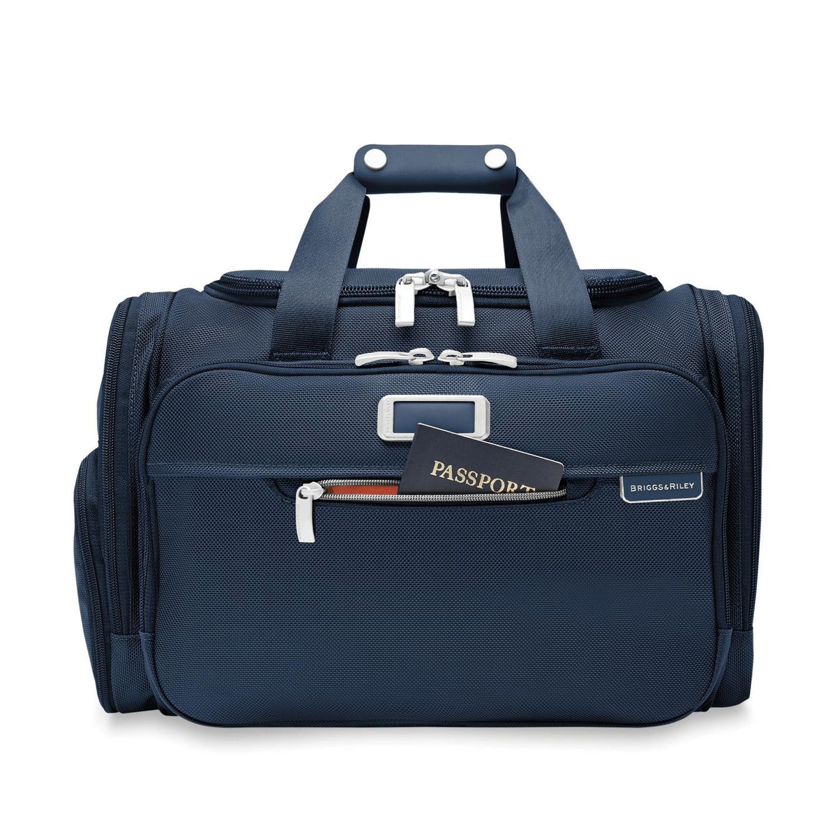 Briggs & Riley Baseline Underseat Duffle in Navy — detail view 7