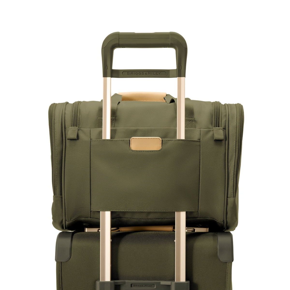 Briggs & Riley Baseline Underseat Duffle in Olive — detail view 2