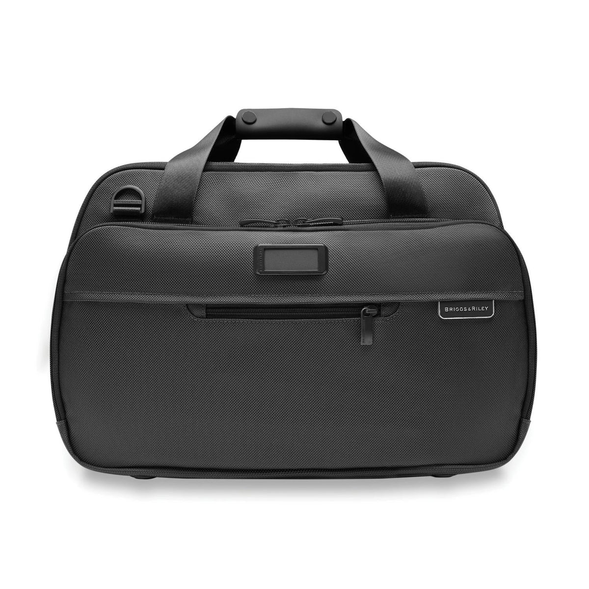 Briggs & Riley Baseline Expandable Cabin Bag in Black — front view # color_Black