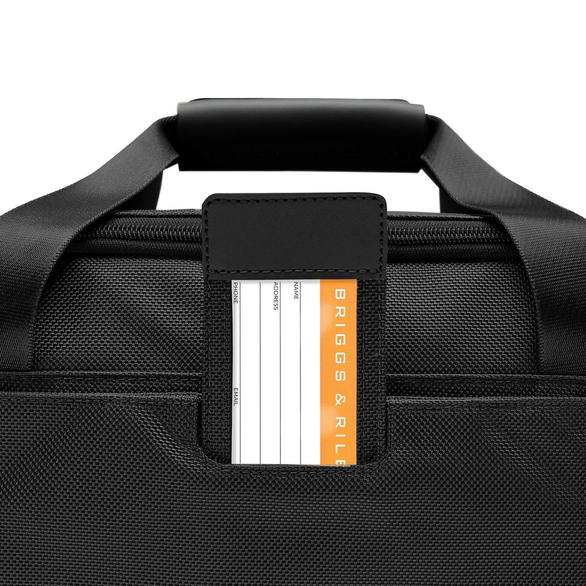 Briggs & Riley Baseline Expandable Cabin Bag in Black — detail view 2