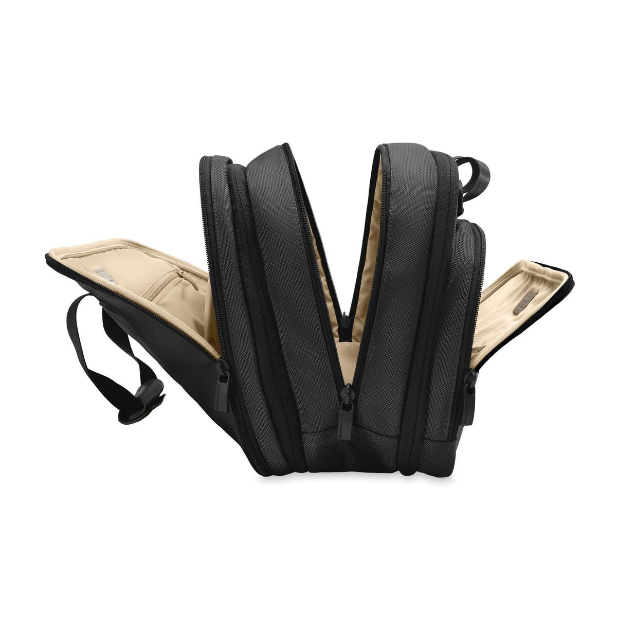 Briggs & Riley Baseline Expandable Cabin Bag in Black — angle view 6