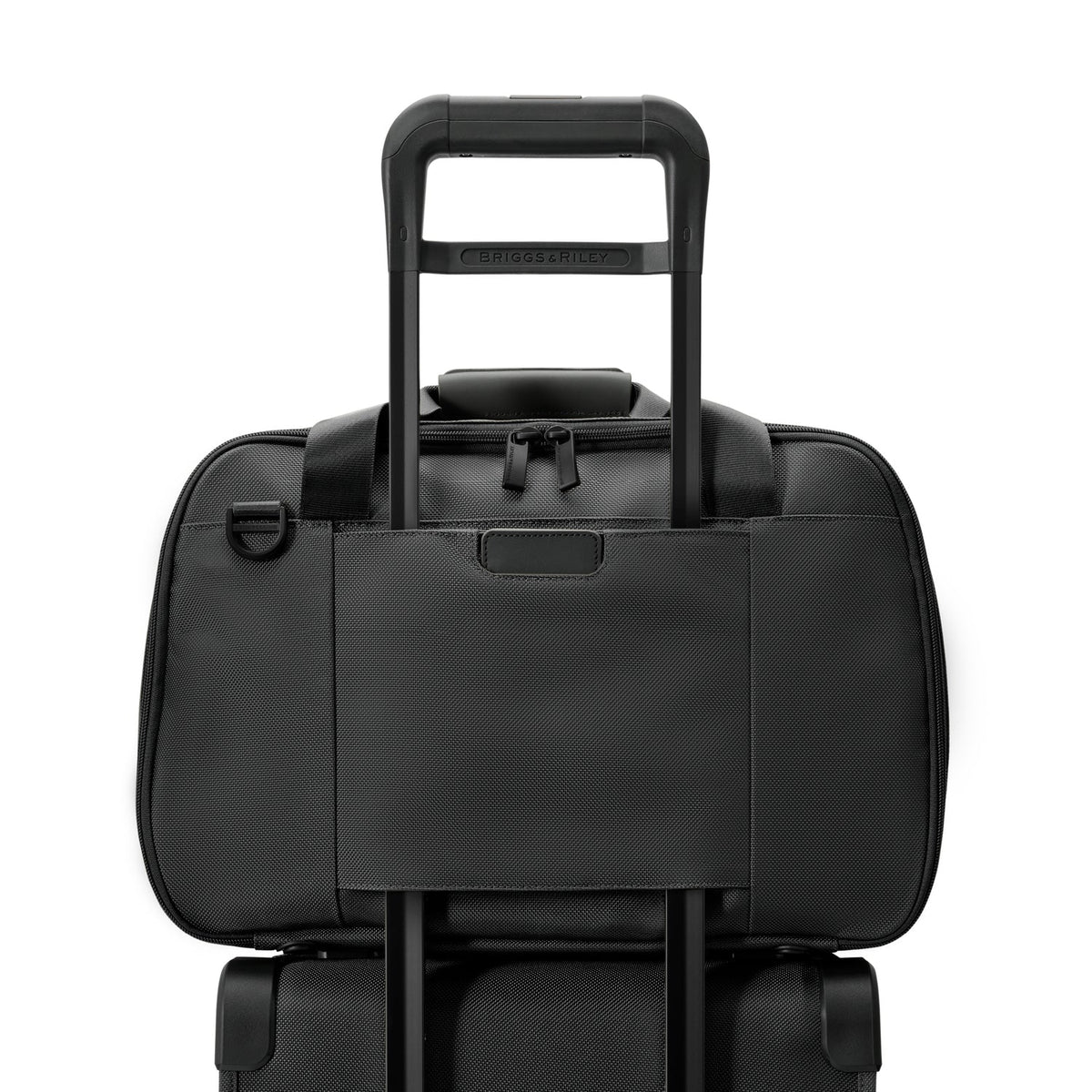 Briggs & Riley Baseline Expandable Cabin Bag in Black — detail view