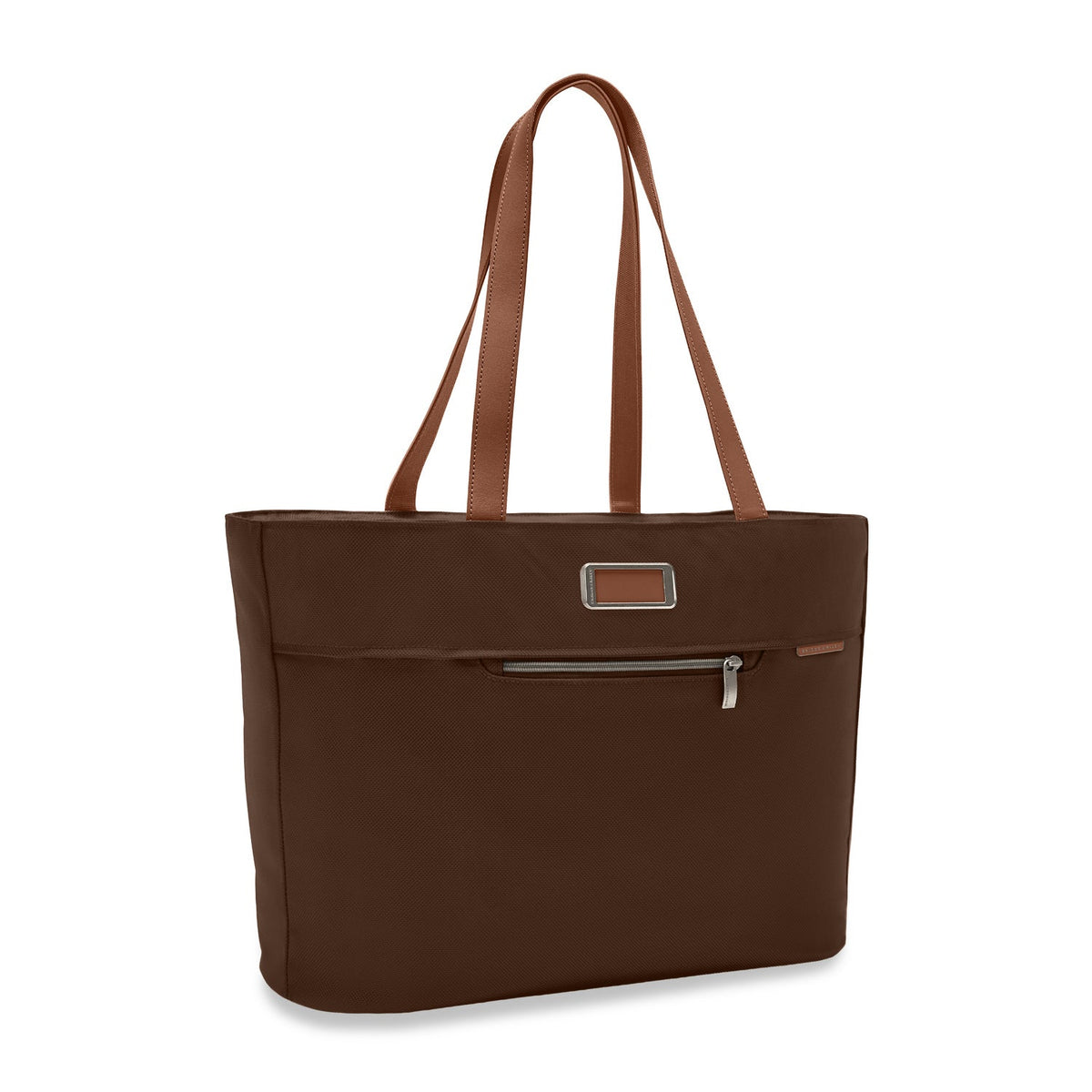 Briggs & Riley Baseline Traveler Tote in Chocolate — angle view 2