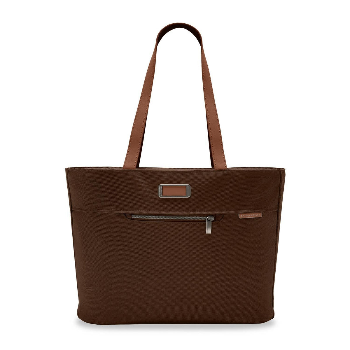 Briggs & Riley Baseline Traveler Tote in Chocolate — front view