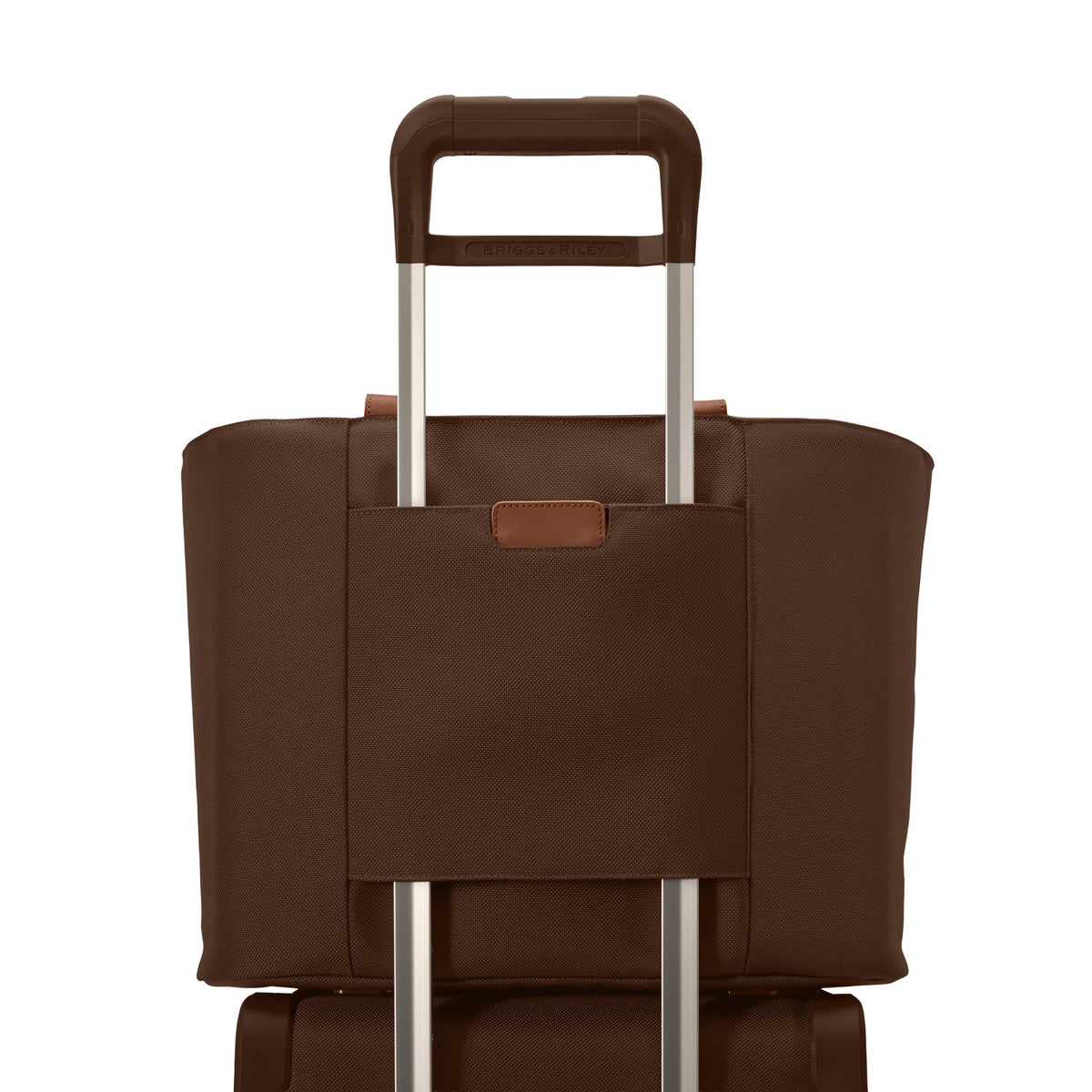 Briggs & Riley Baseline Traveler Tote in Chocolate — back view 2