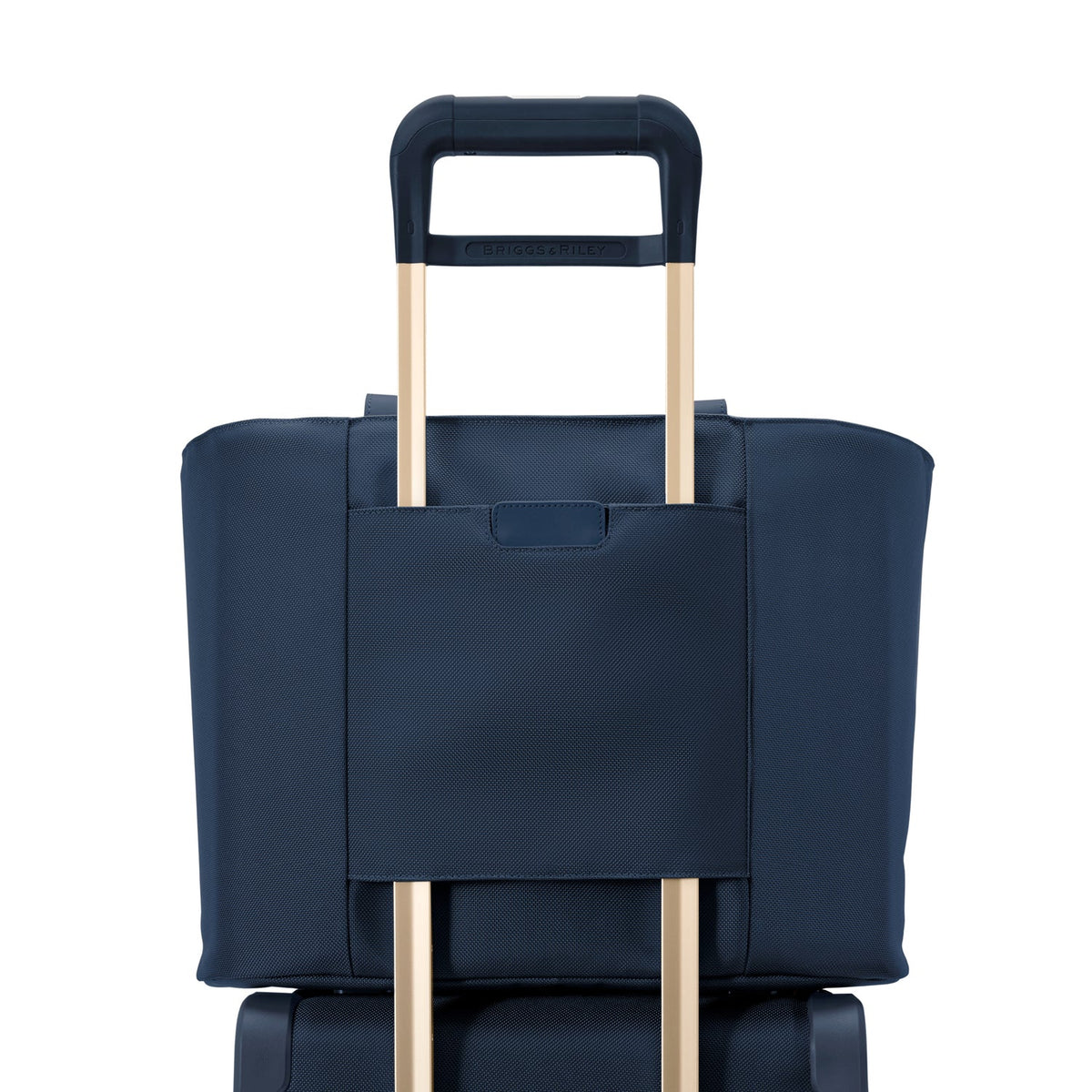 Briggs & Riley Baseline Traveler Tote in Navy — detail view 6