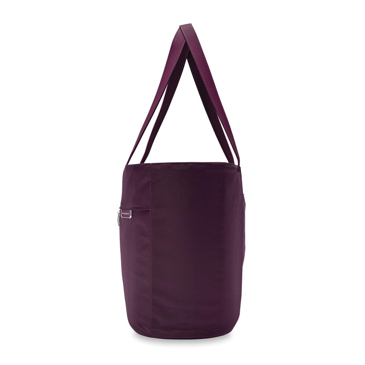 Briggs & Riley Baseline Traveler Tote in Plum — angle view 3