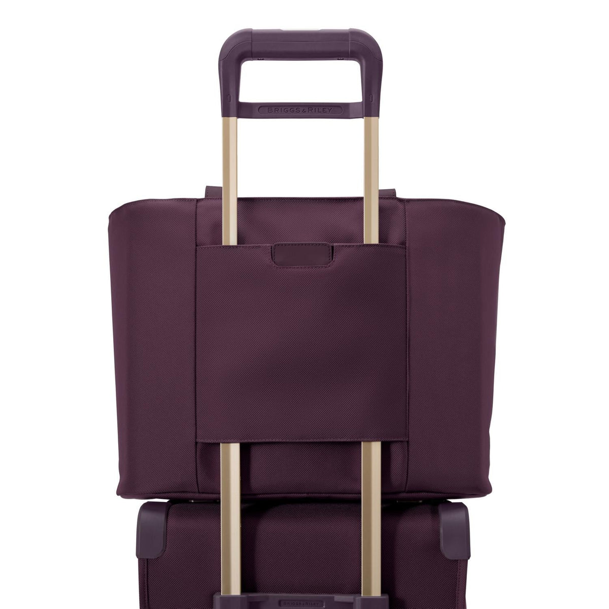 Briggs & Riley Baseline Traveler Tote in Plum — detail view 4