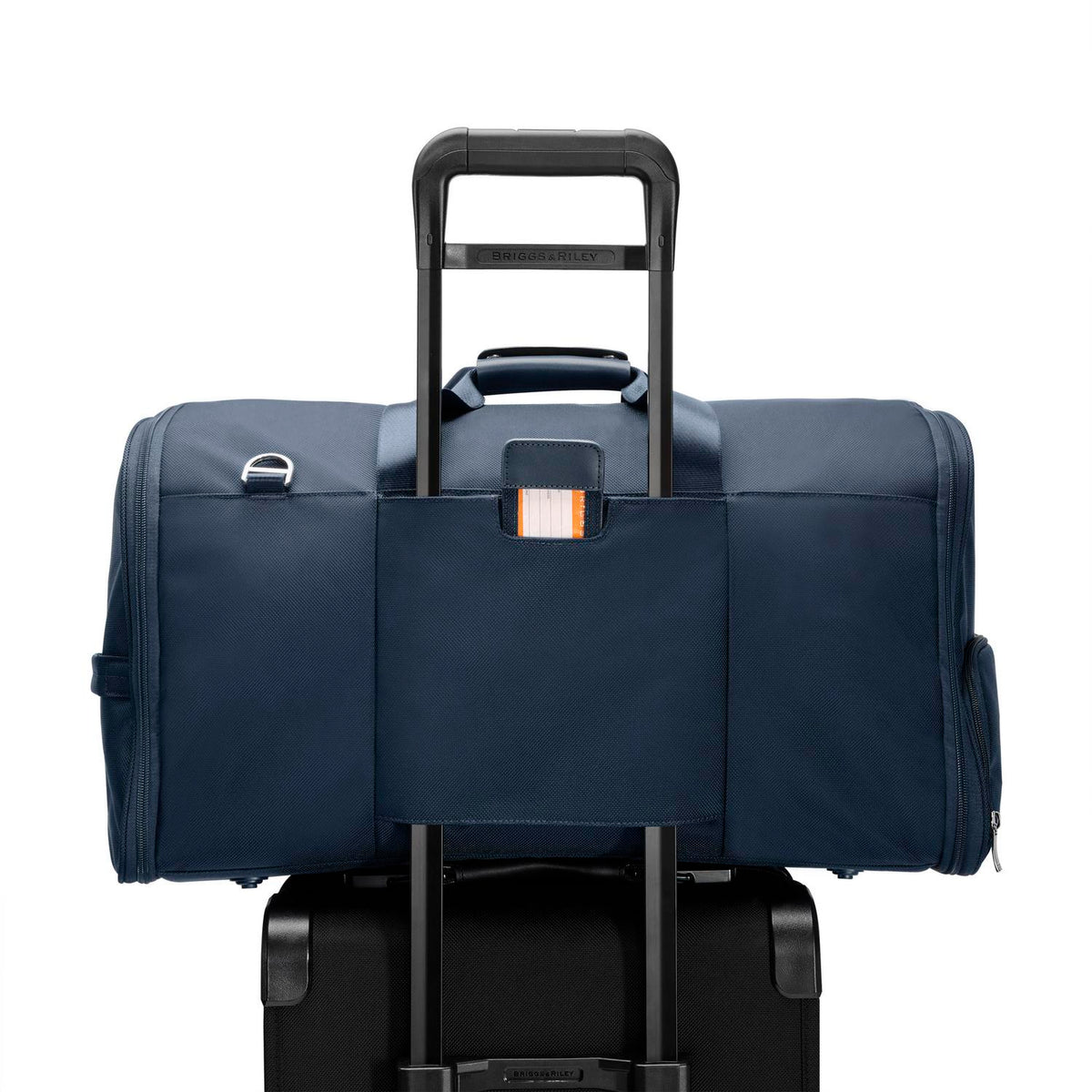 Briggs & Riley Baseline Garment Duffle in Navy — back view
