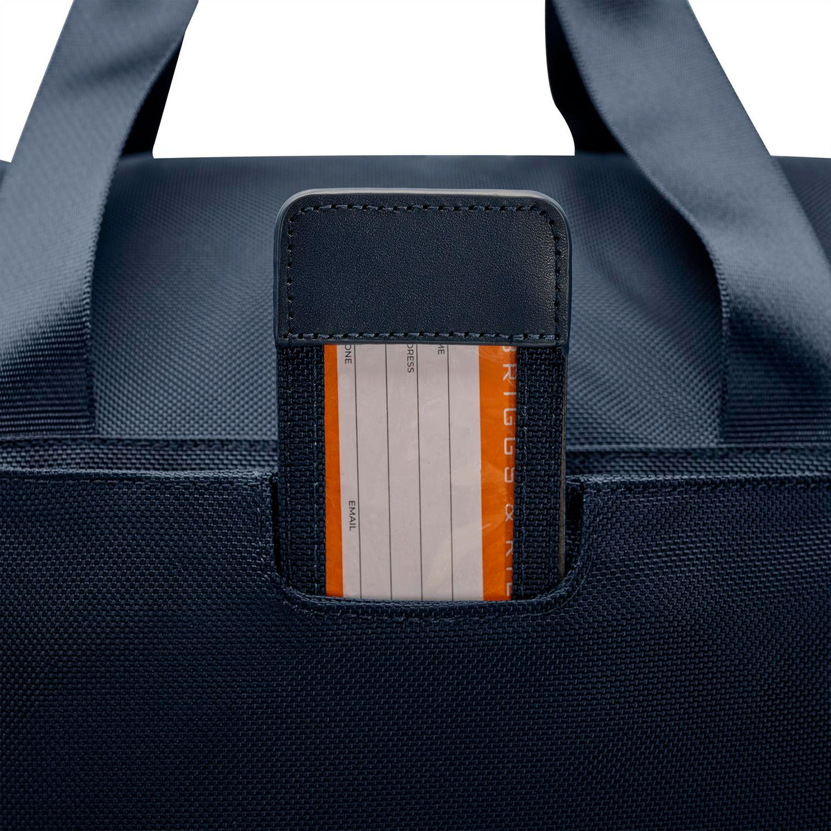 Briggs & Riley Baseline Garment Duffle in Navy — detail view 2